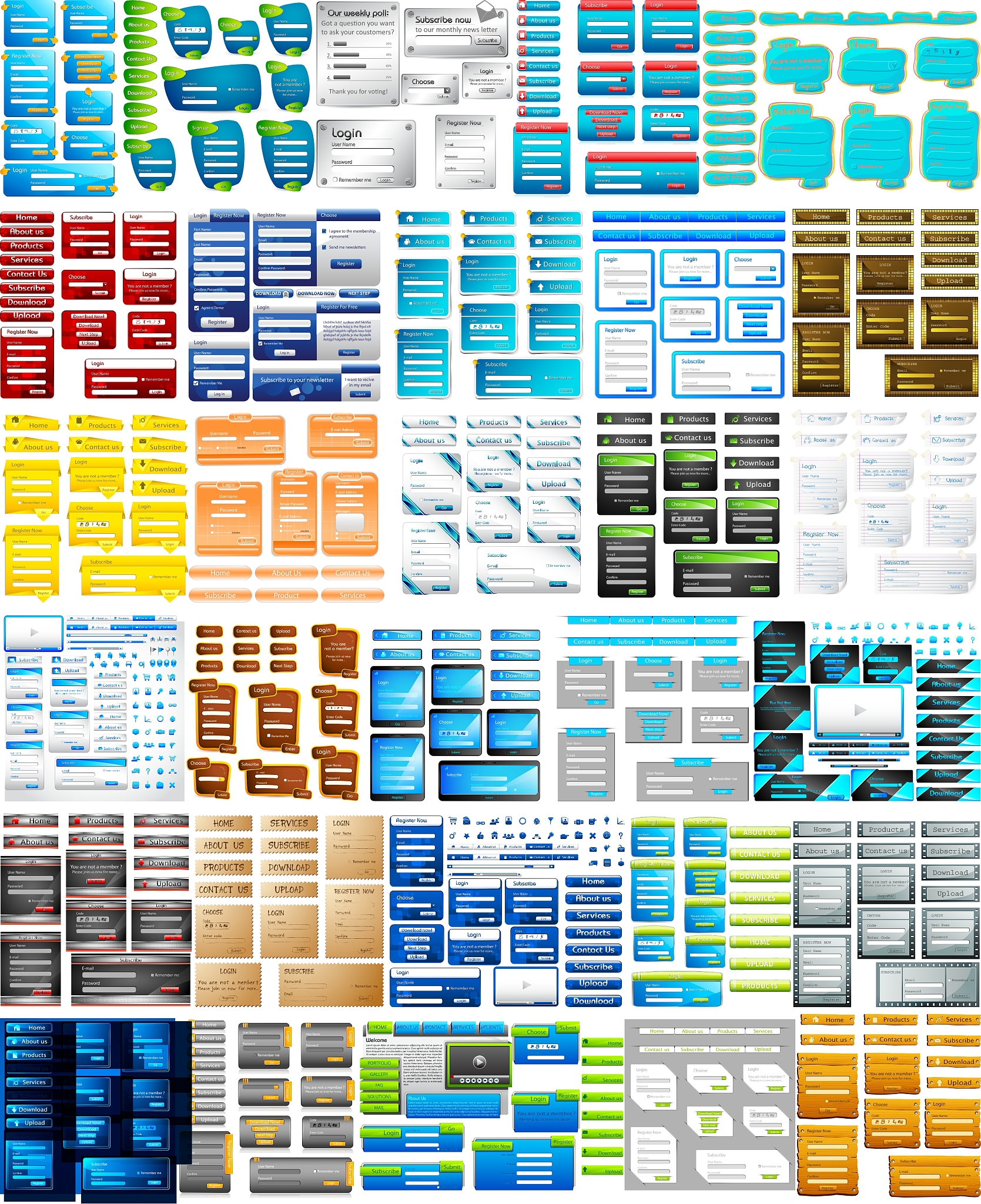 website design template jumbo collection