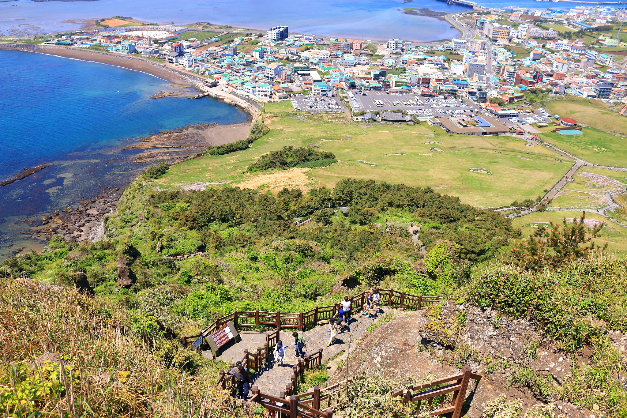 seongsan sunrise peak, unesco world heritage site, sunrise, sunr