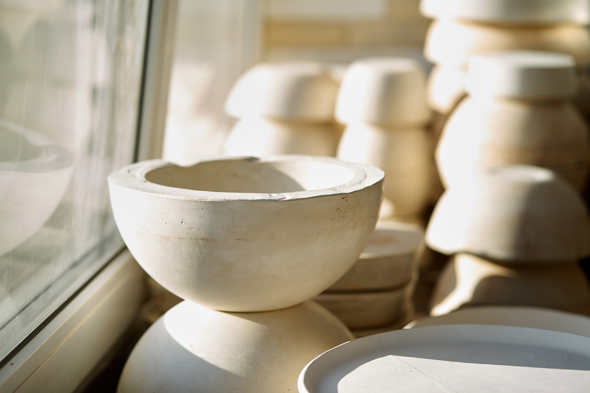 manufacture of ceramic products, workpiece. beautiful background