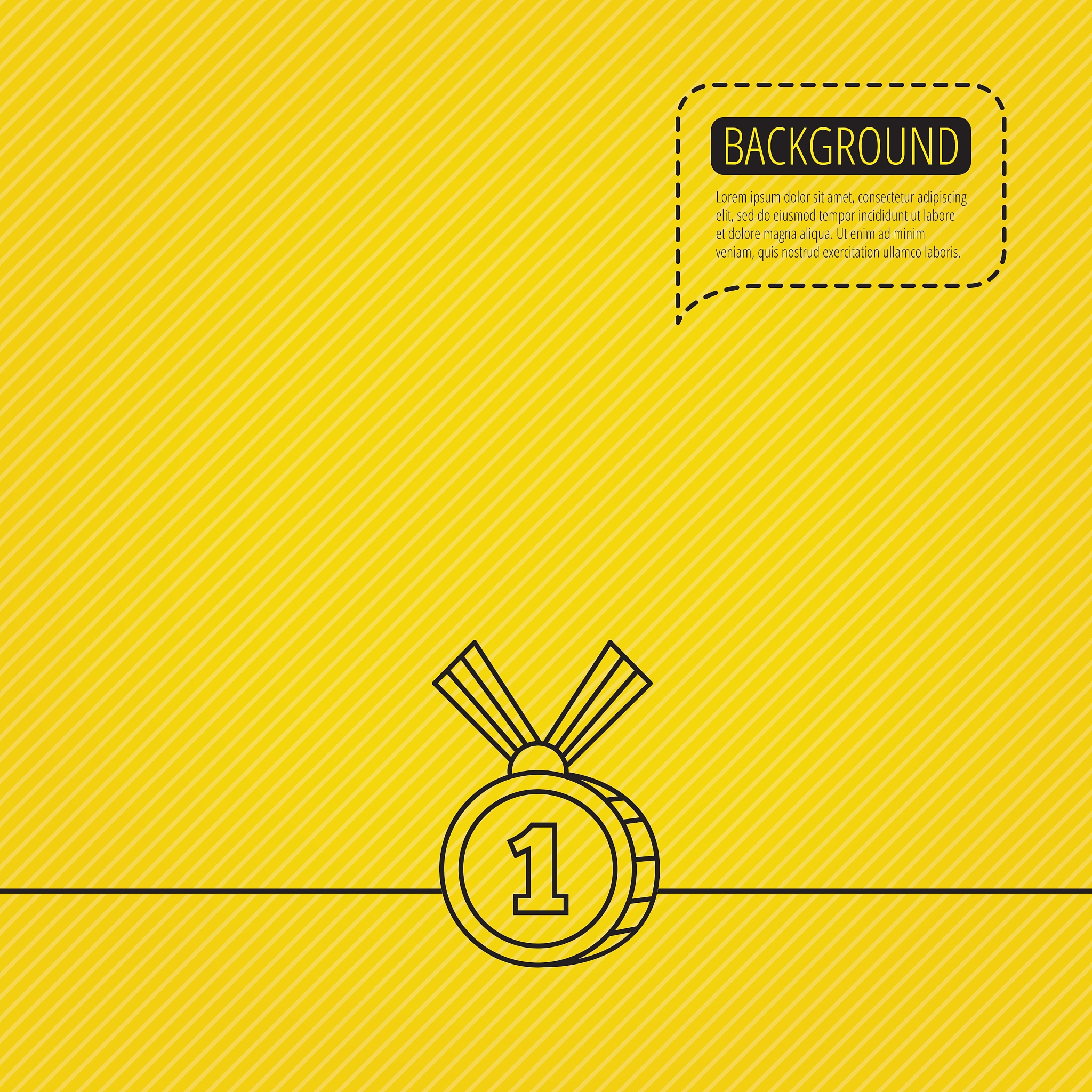 gold medal award icon first place sign