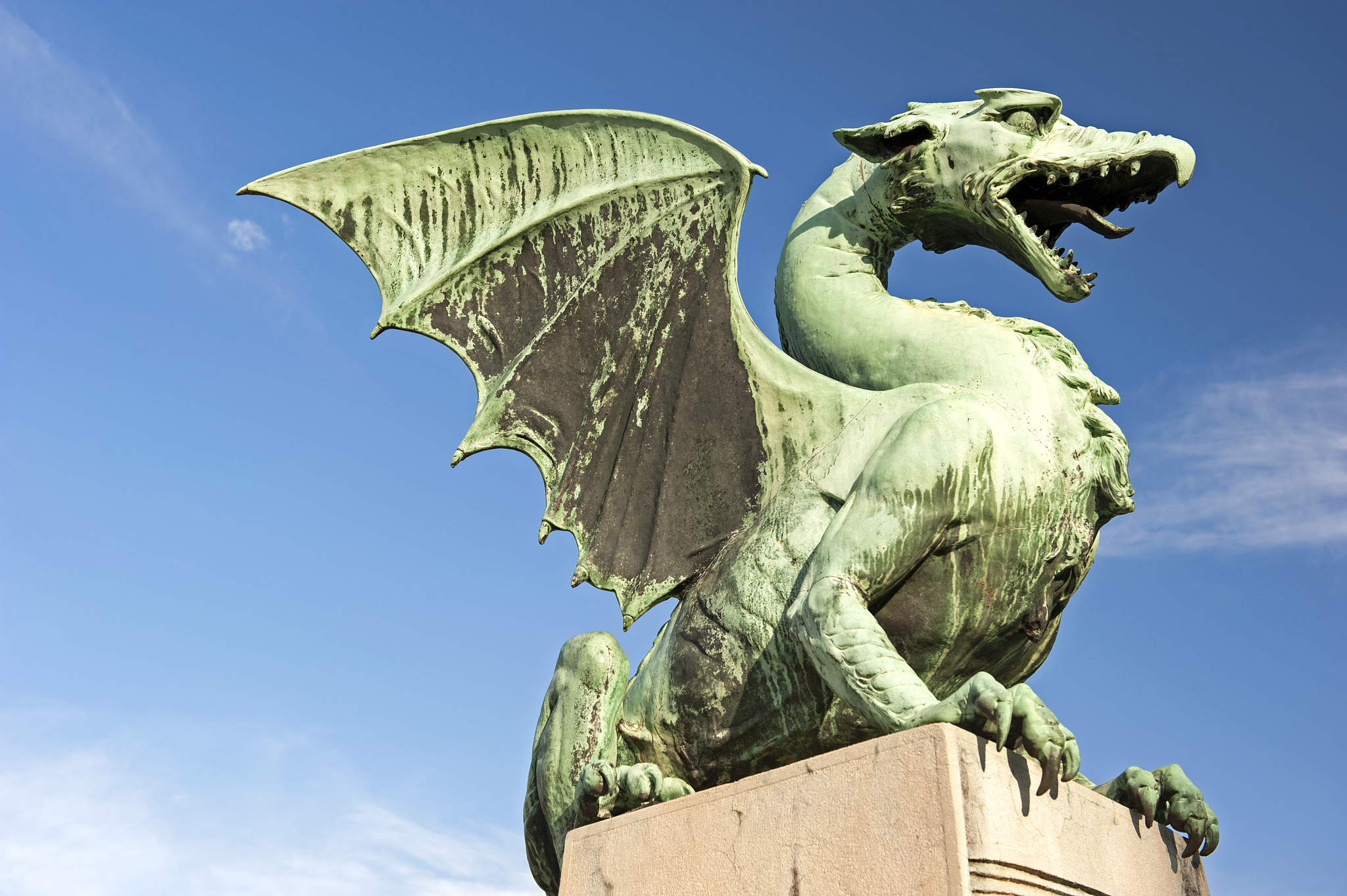 dragon bridge in ljubljana