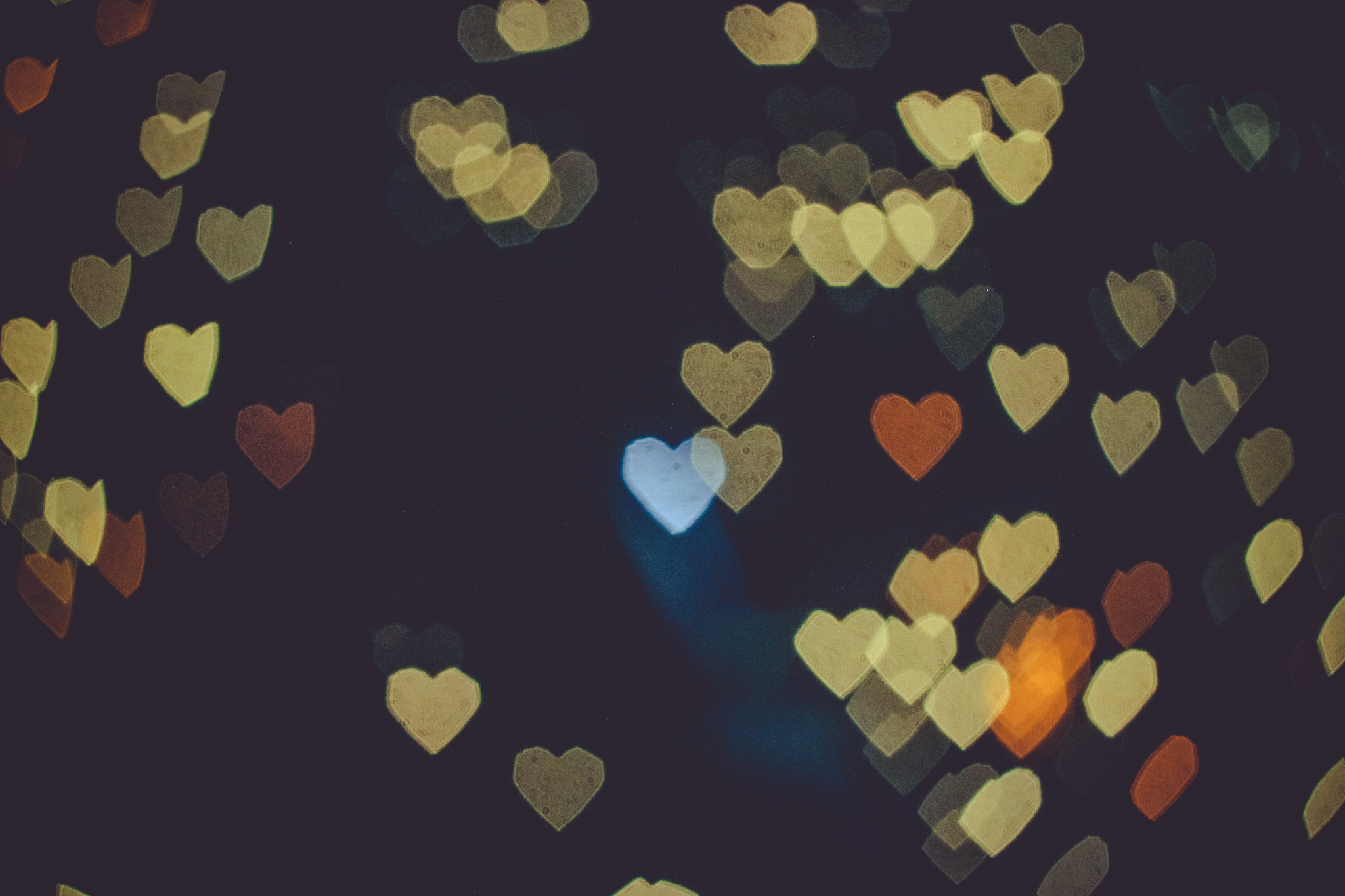 bokeh of love