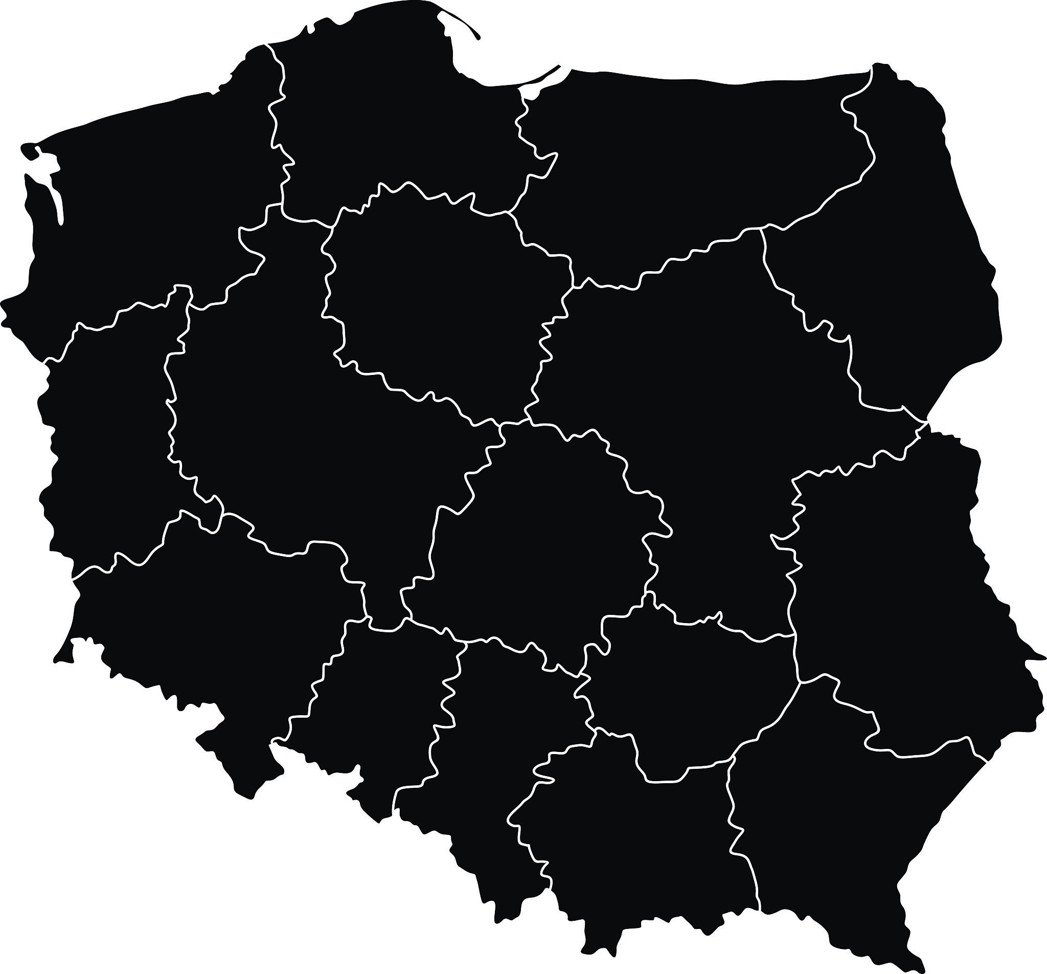 map of poland