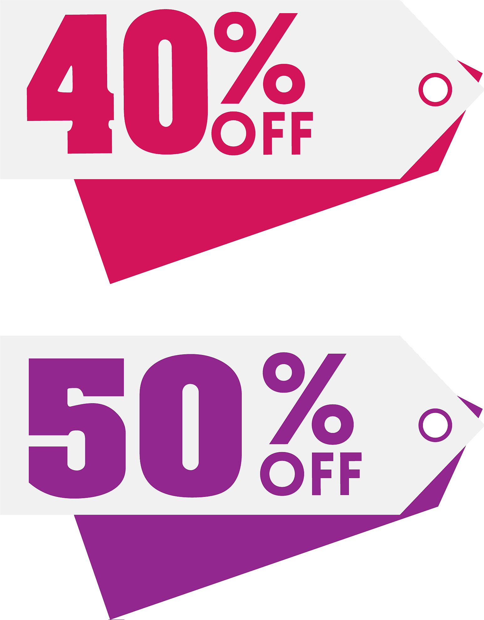 price tag 40 50 off image