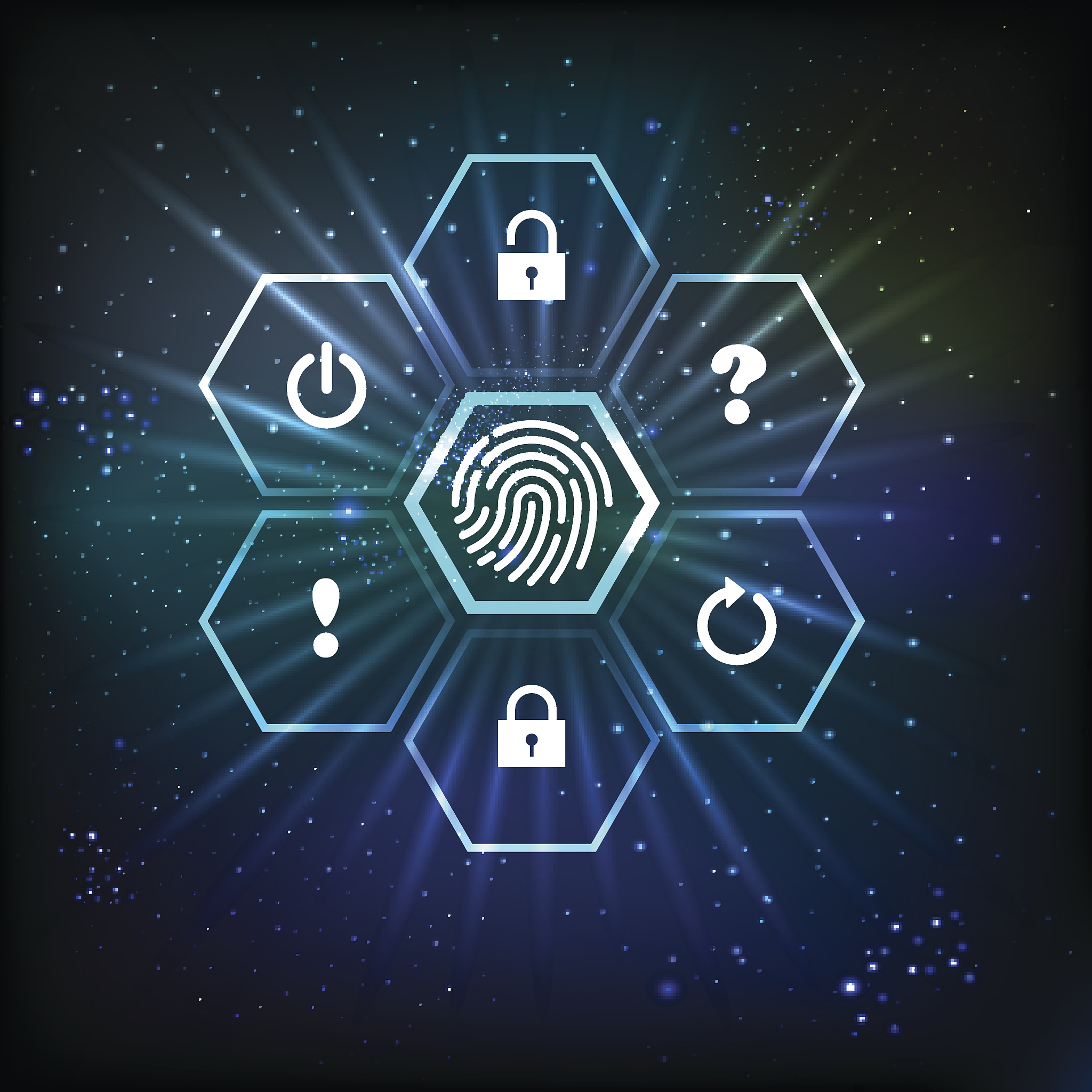 fingerprint in space.