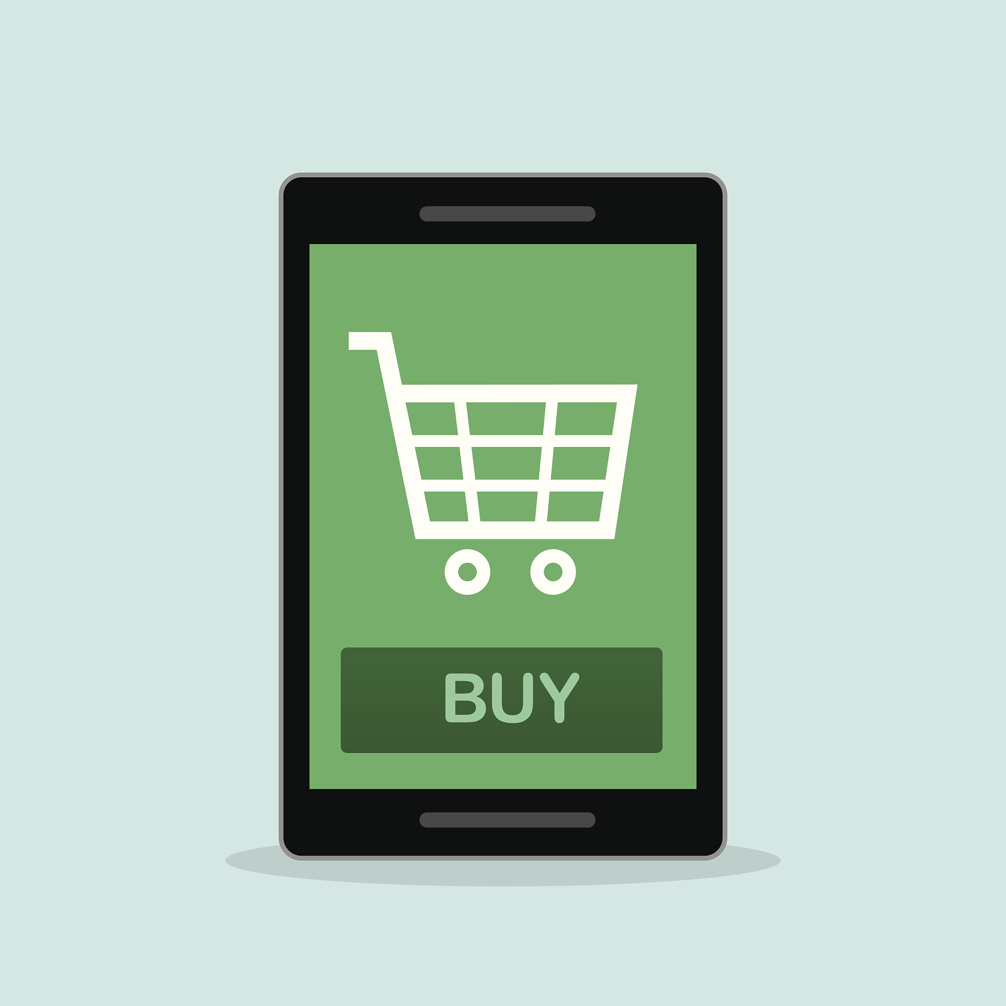 shopping on phone