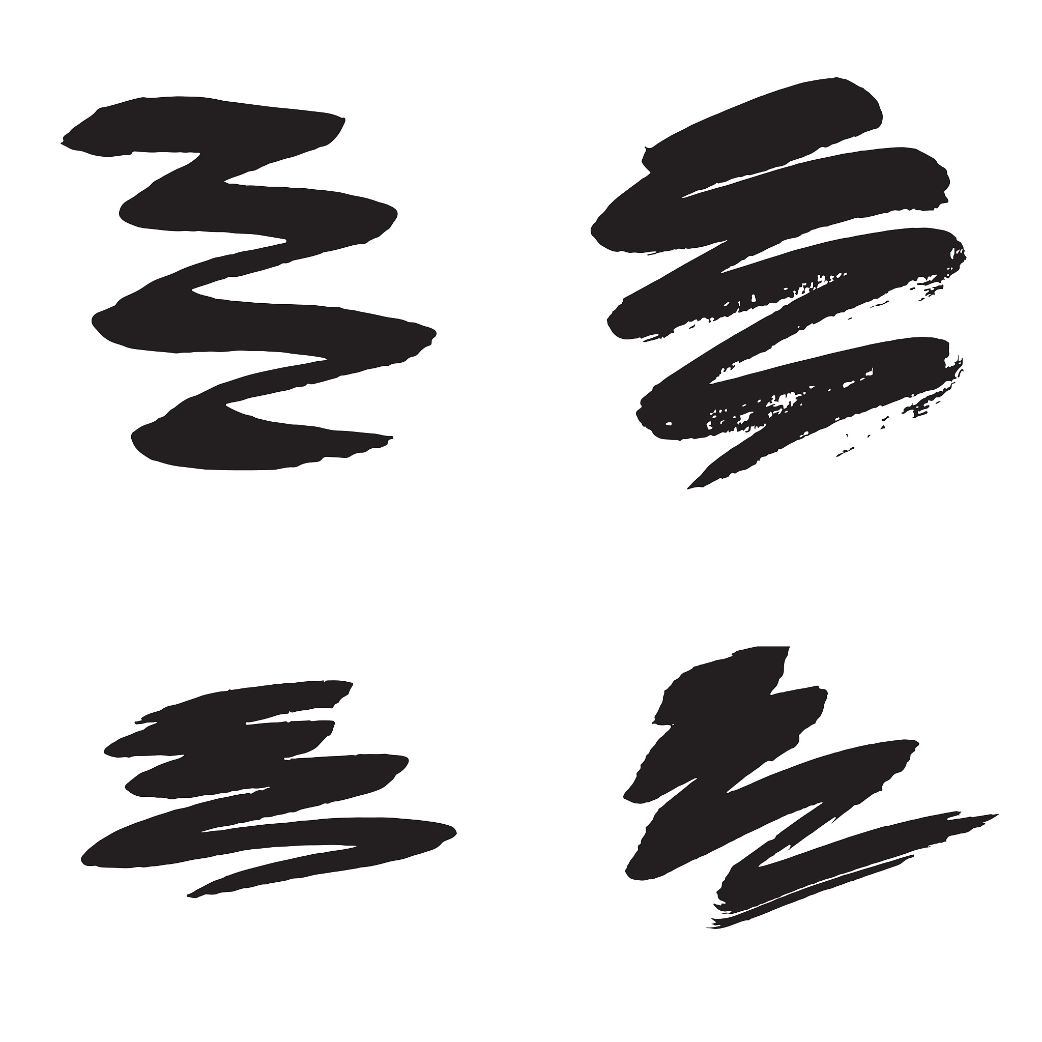 black ink spots set, texture of paint spots