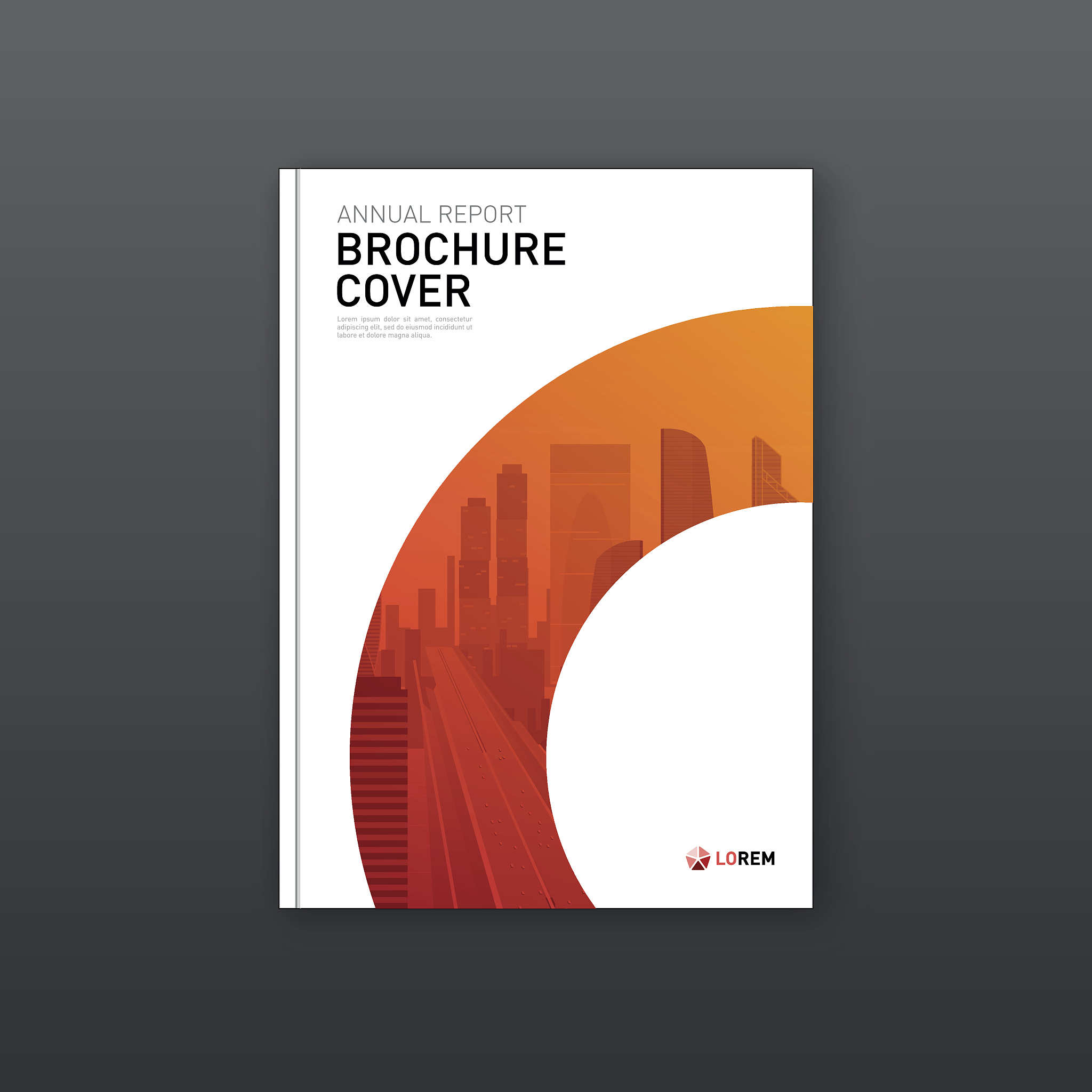 company brochure cover design layout.