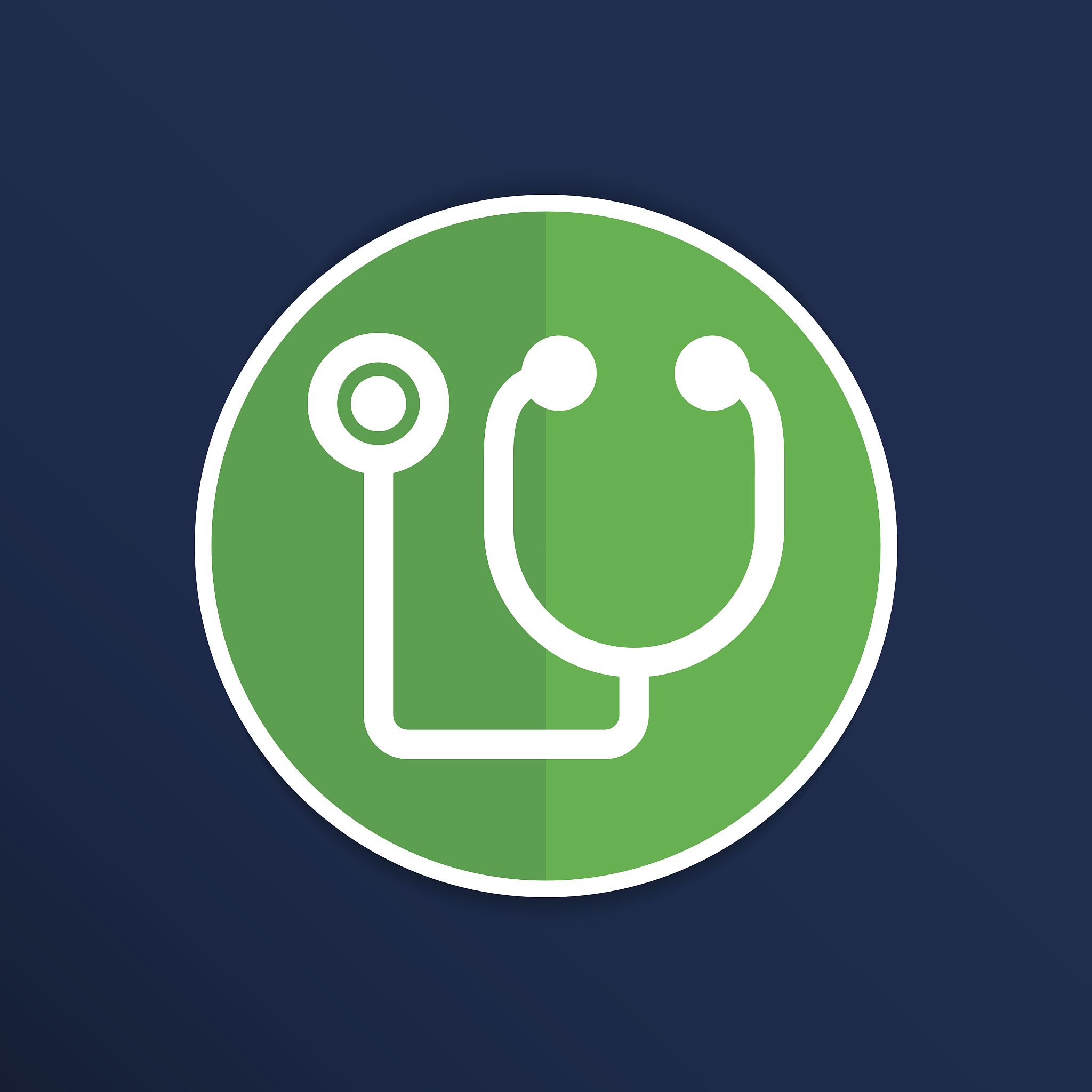 vector of stethoscope icon on isolated background
