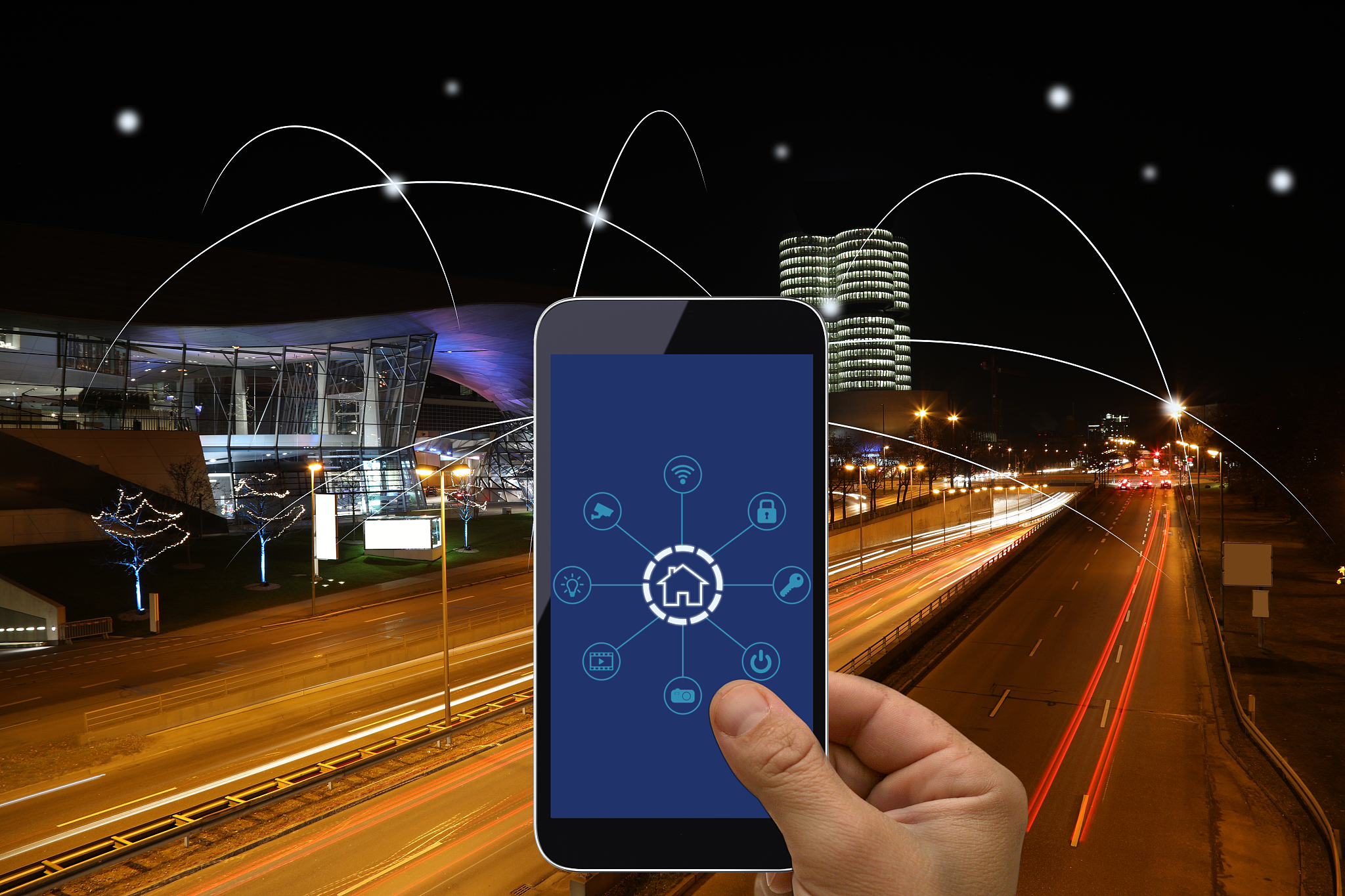 computer network connection smart city future internet technolog