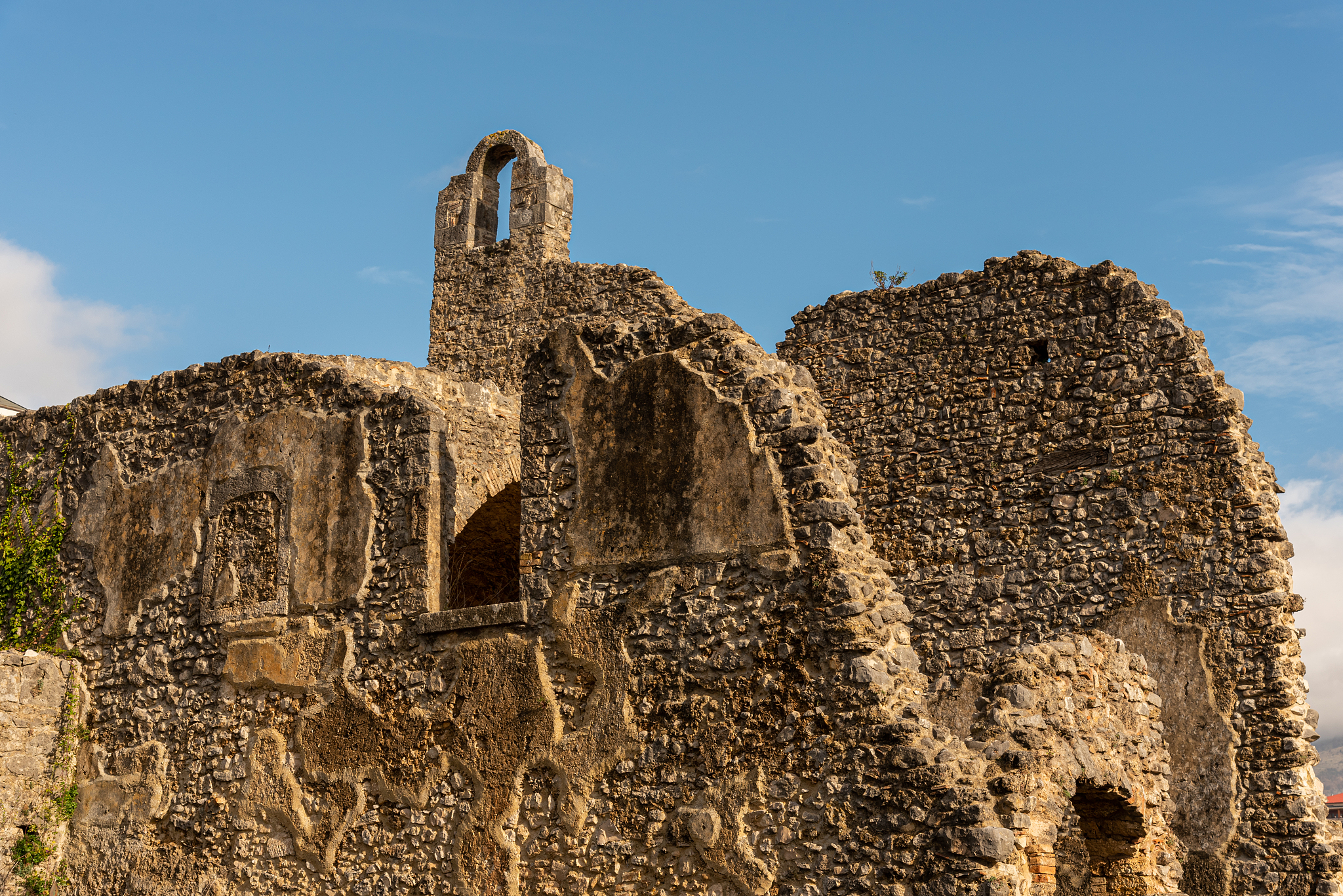 isernia, molise, ruins of the celestial convent of s. spirito. v