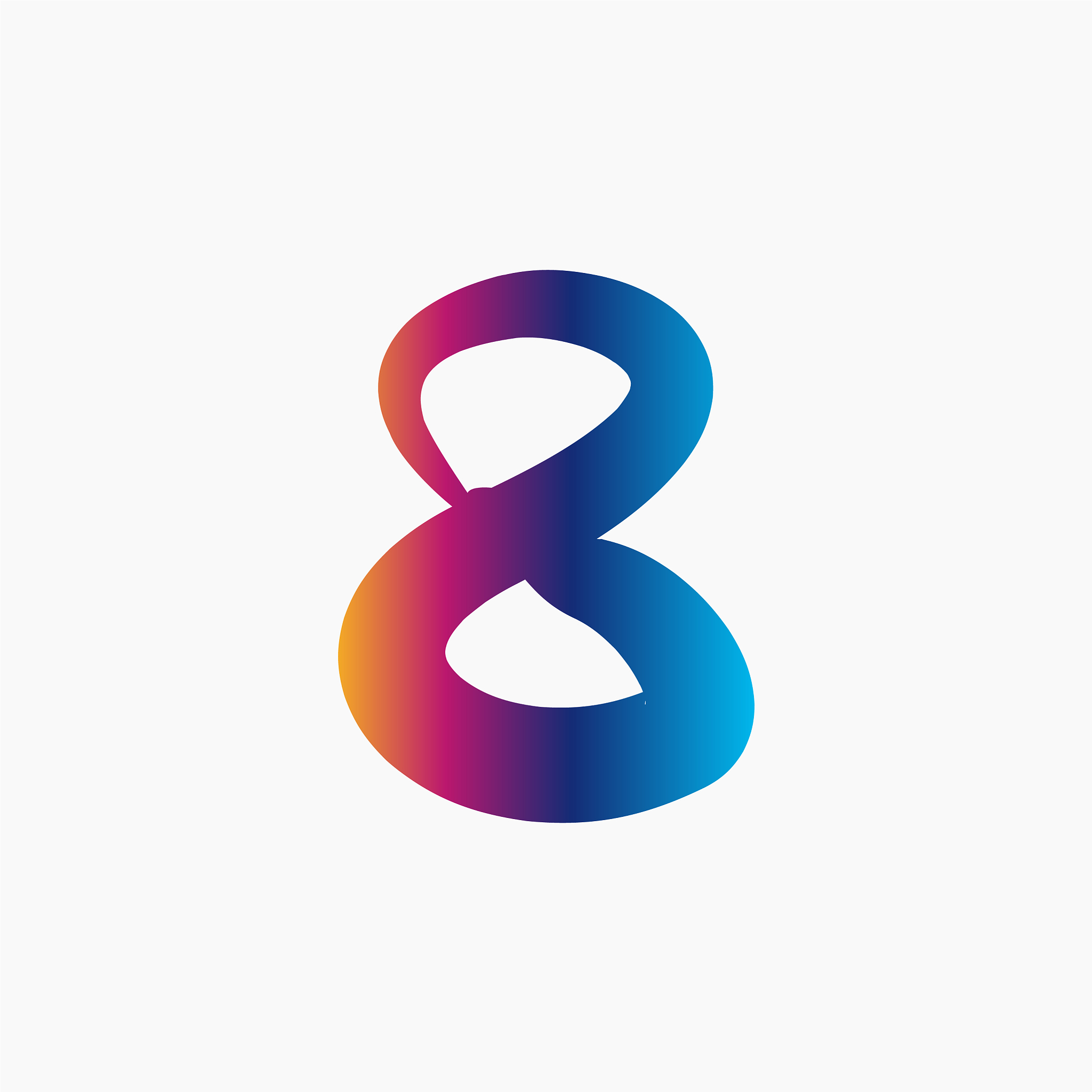 8 years anniversary celebration template design