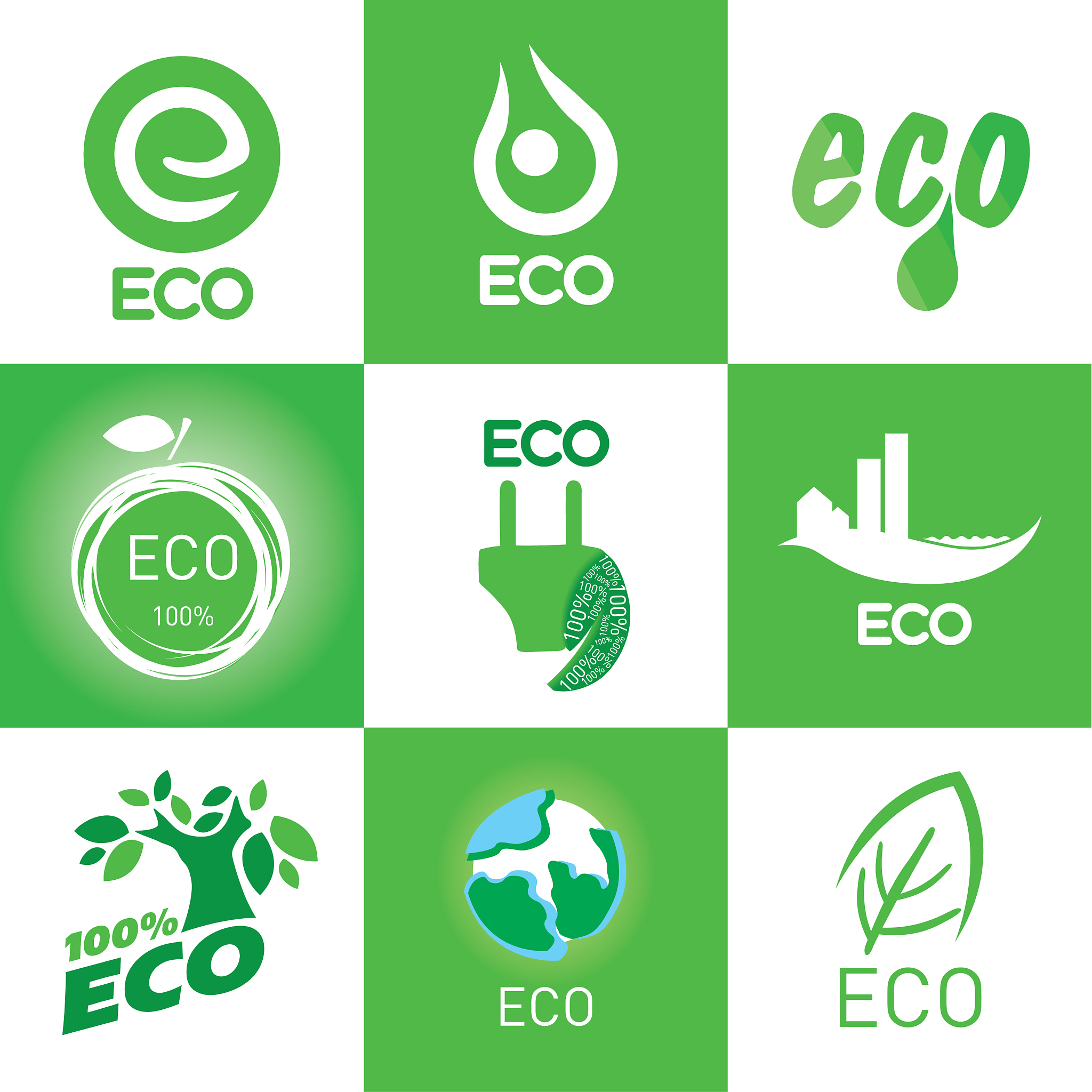 ecology icon set