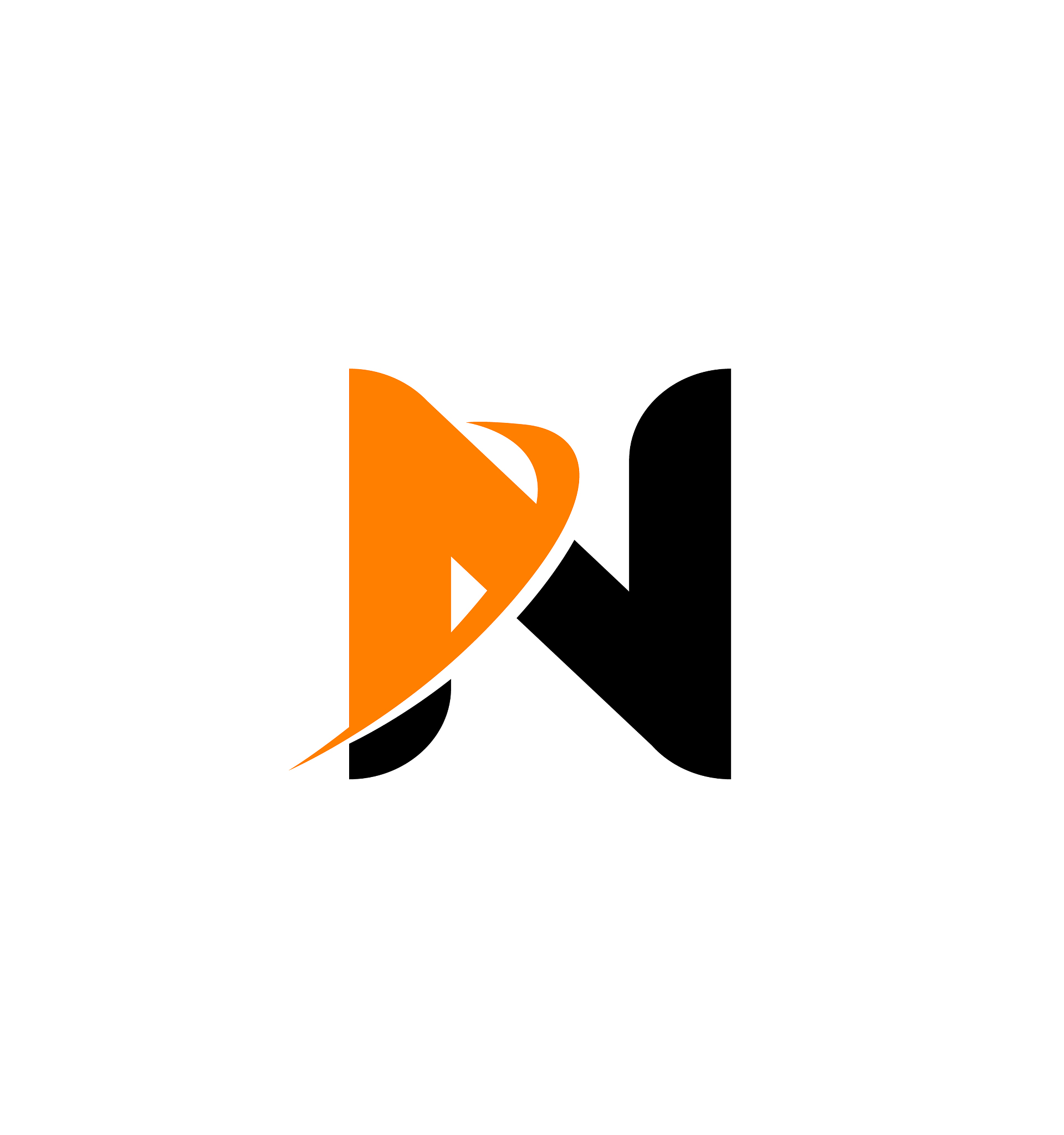 letter n logo icon