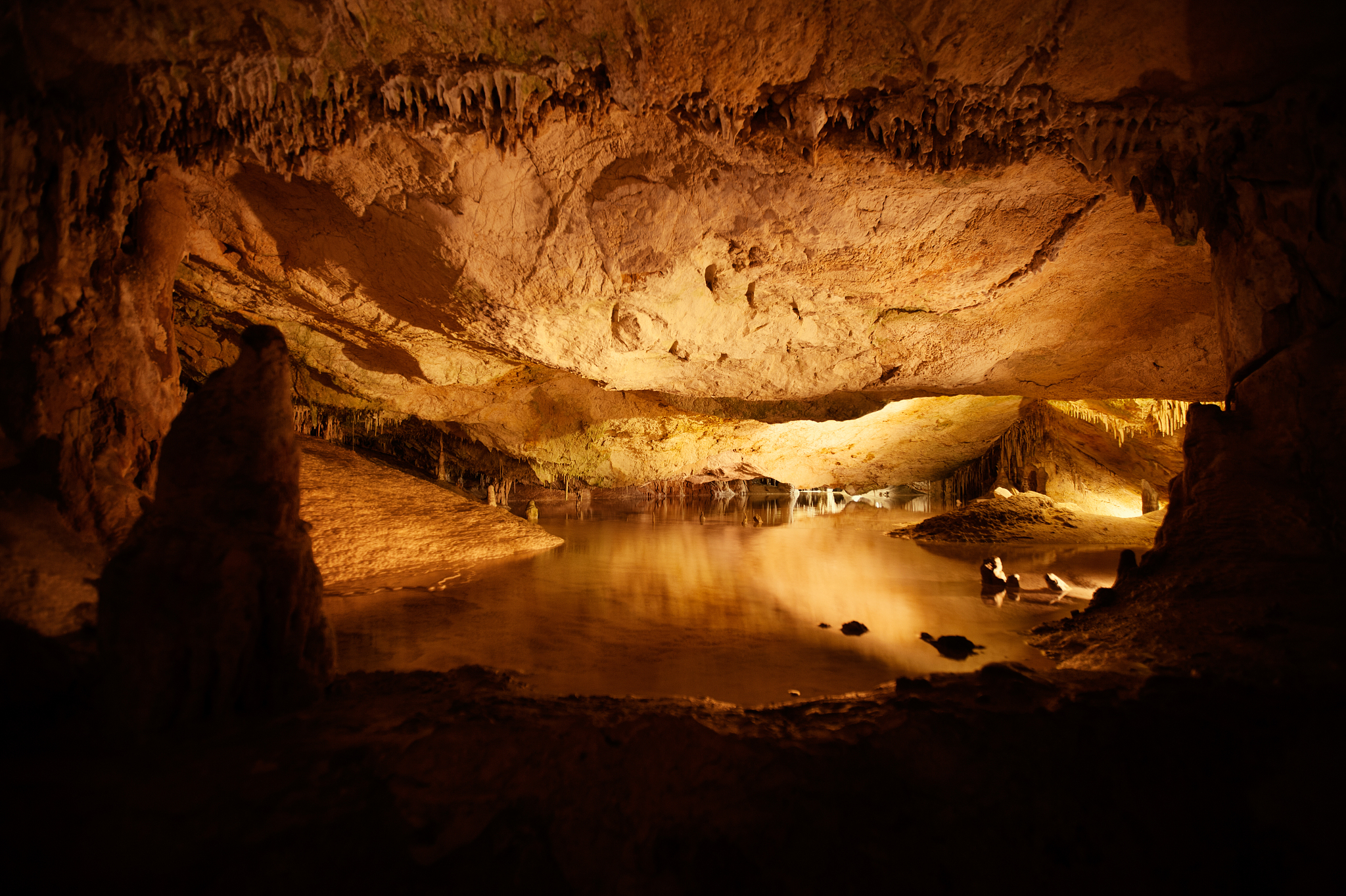 view of cave