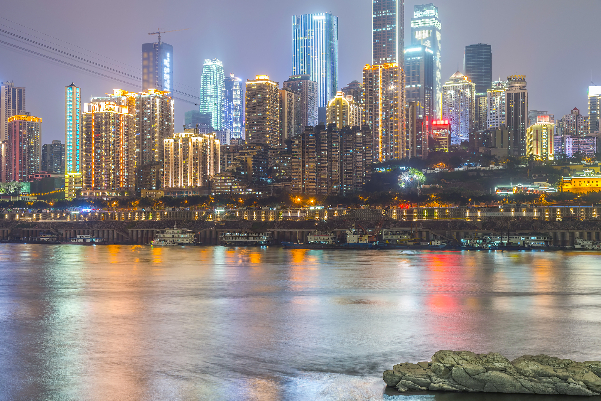 urban architecture and skyline of chongqing
