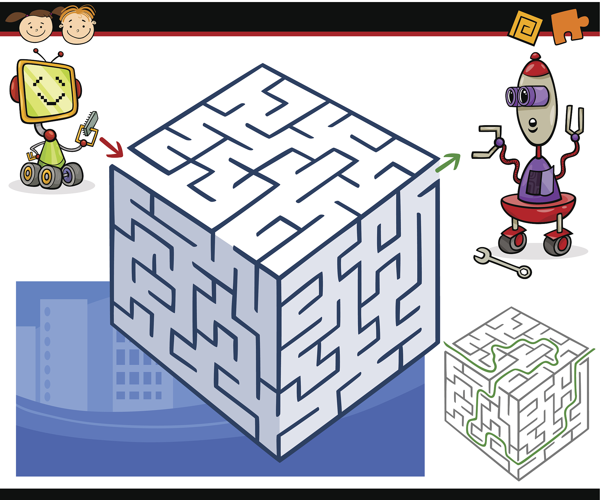 迷宫寻路：利用靠右墙行走策略帮助机器人找到出口