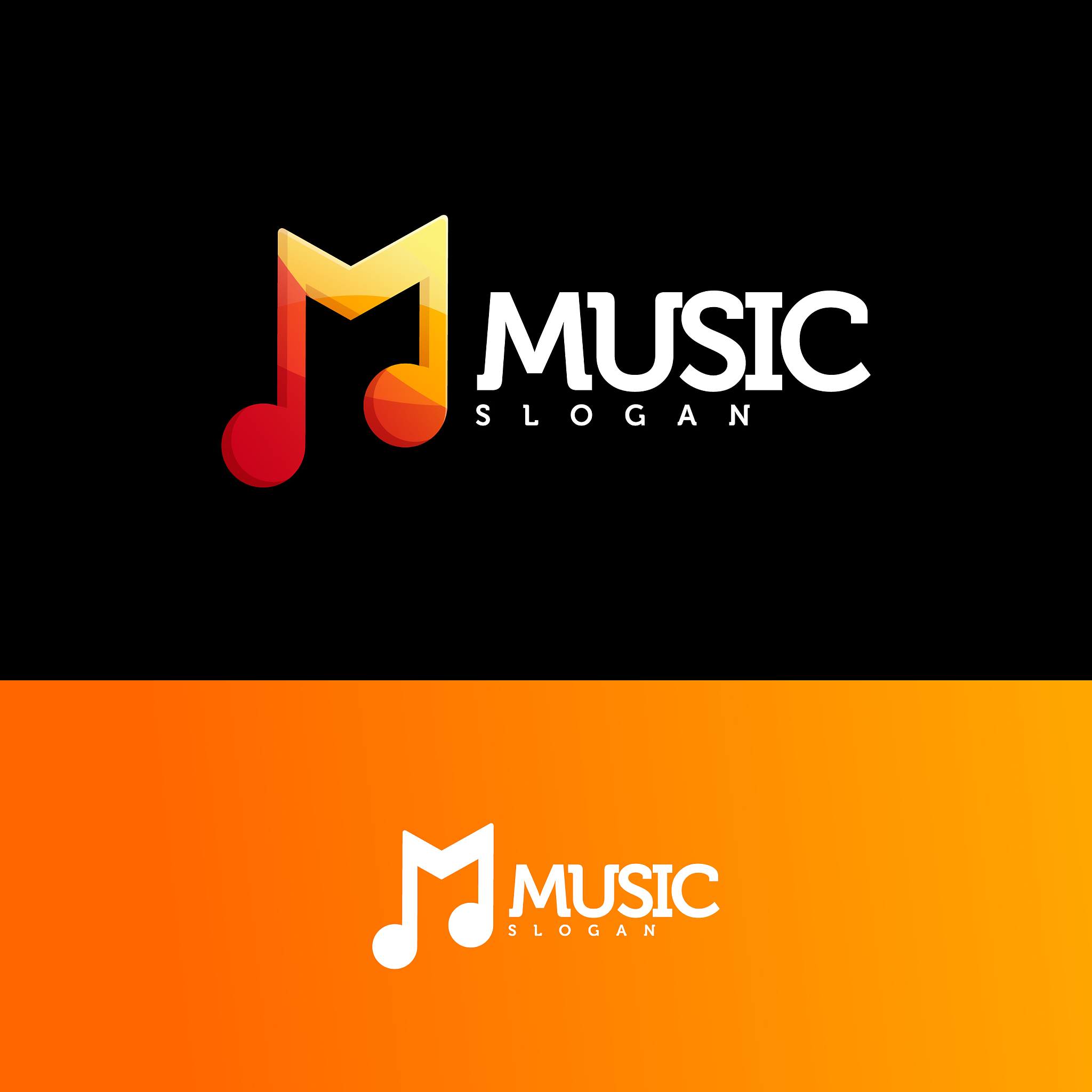 music logo design ready to use