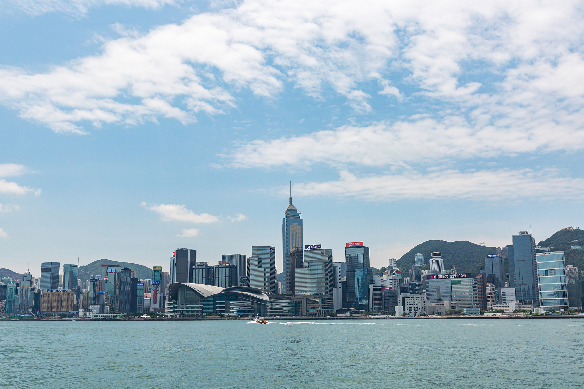 香港维多利亚港风光