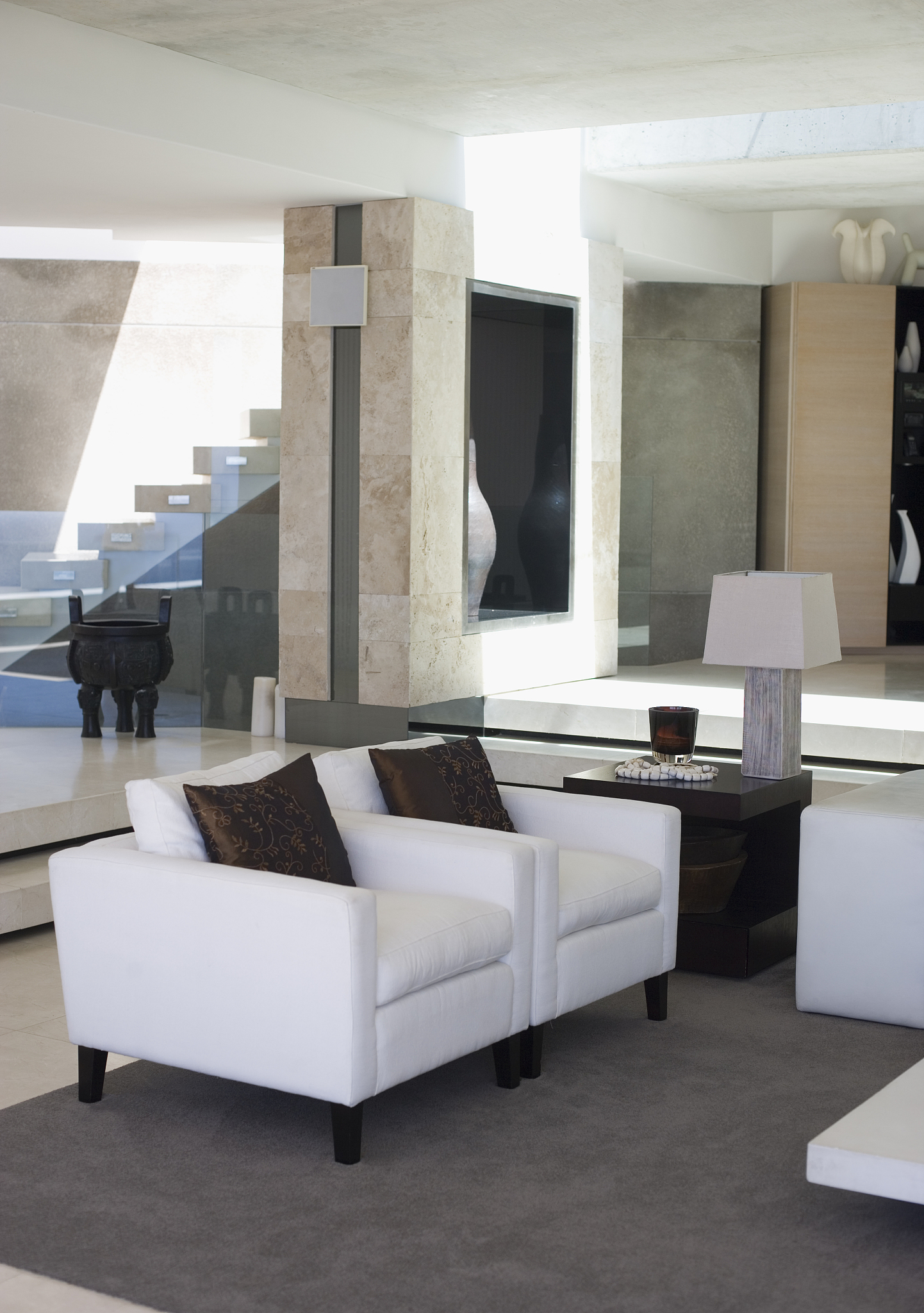 living room in modern house