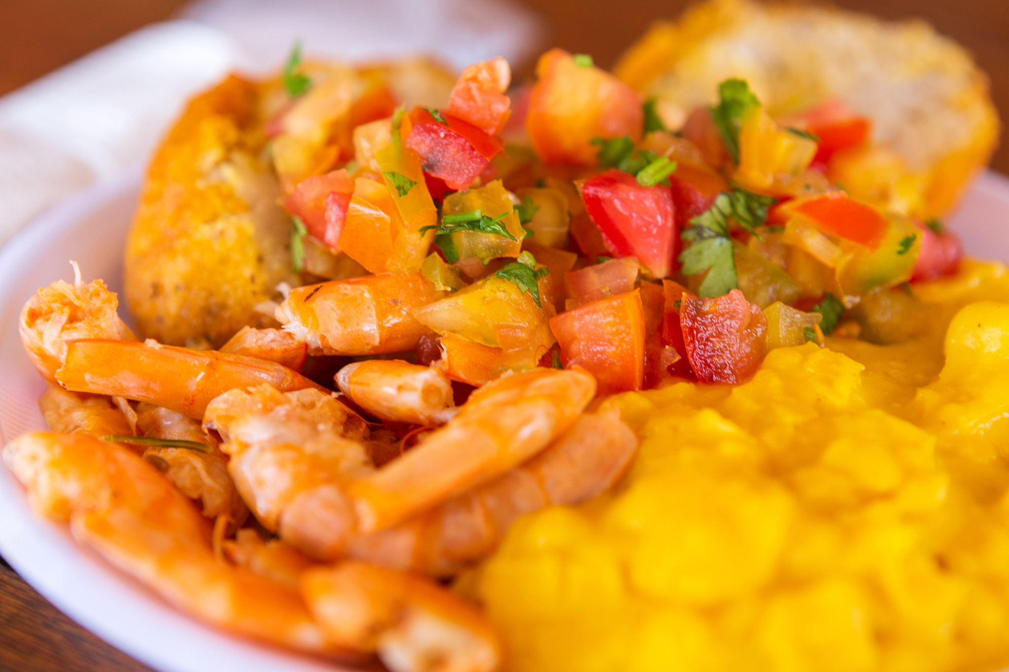 acaraje, traditional brazilian street food of bahia.