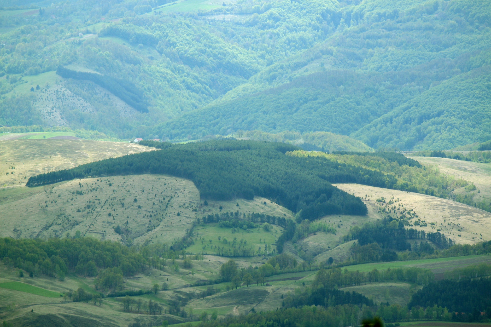 landscape on divcibare, mountain maljen, serbia