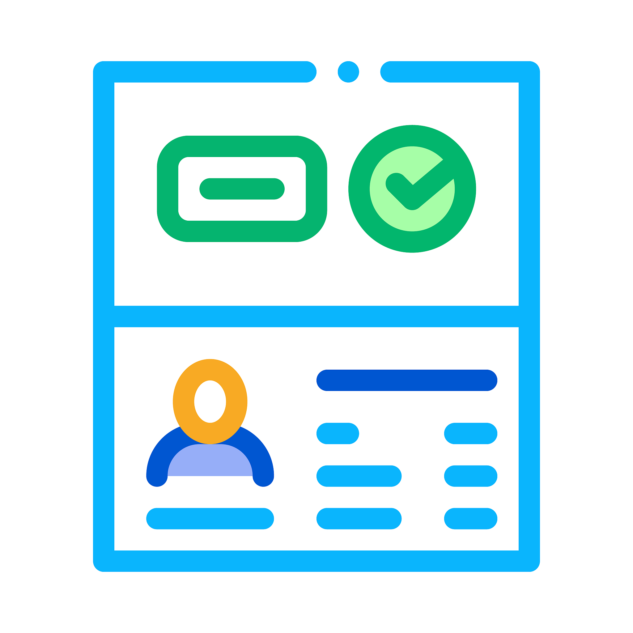 passport access icon vector outline illustration