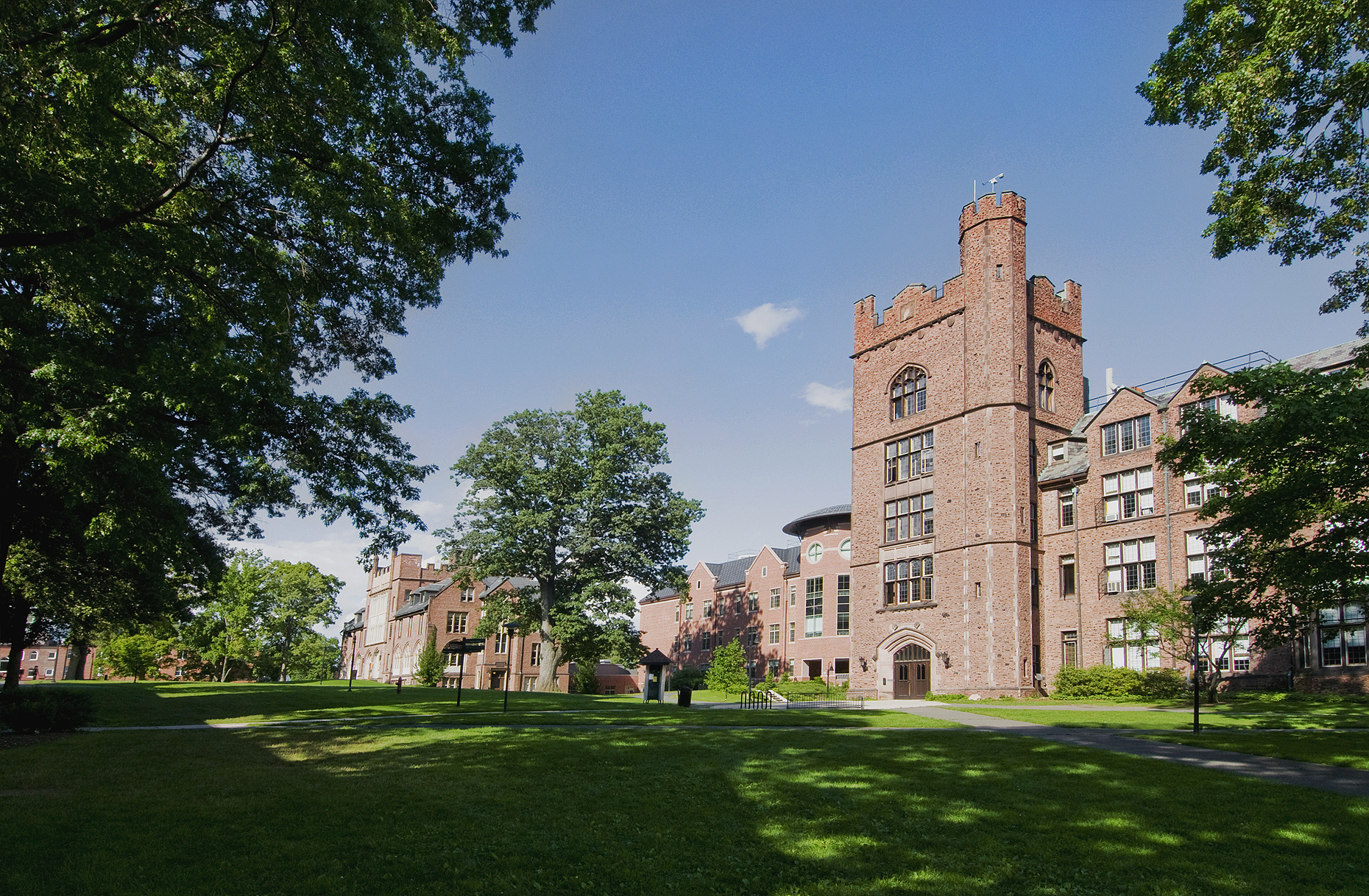 a campus building at mount holyoke college, massachusetts