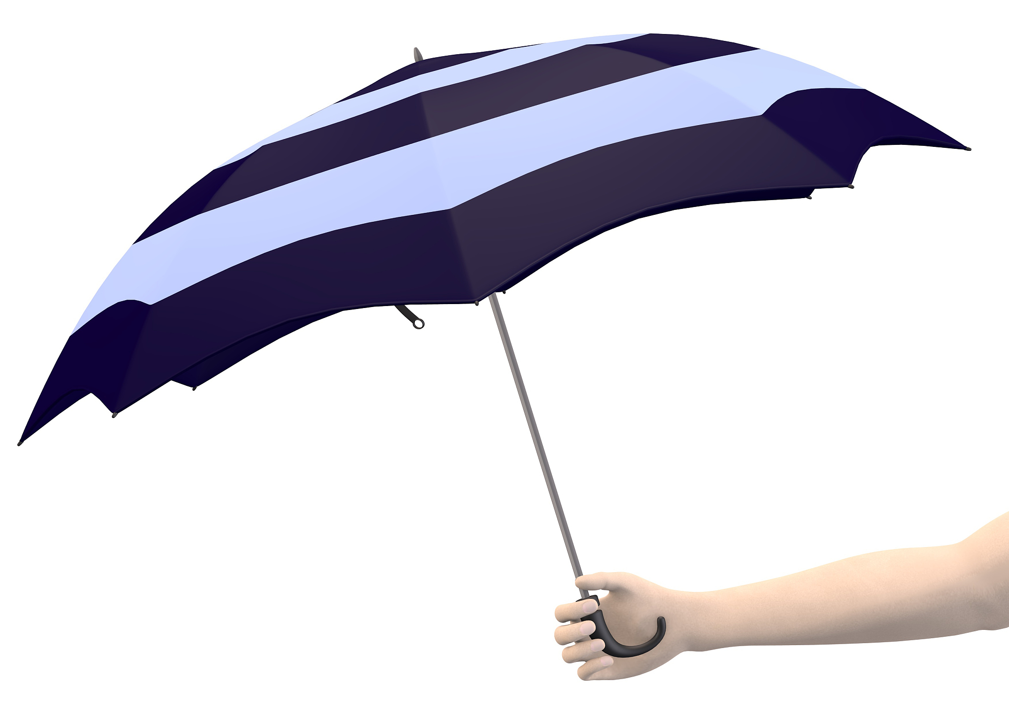 hand with umbrella