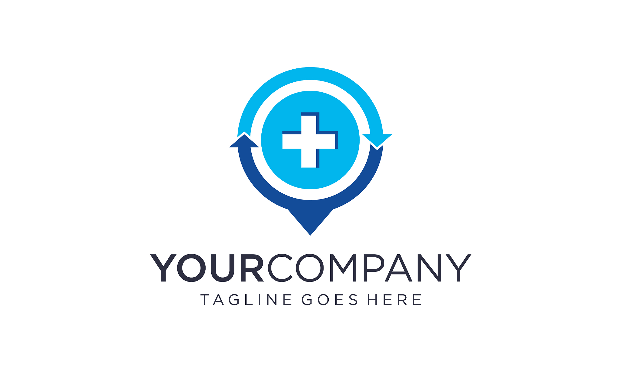 medical point logo design concepts