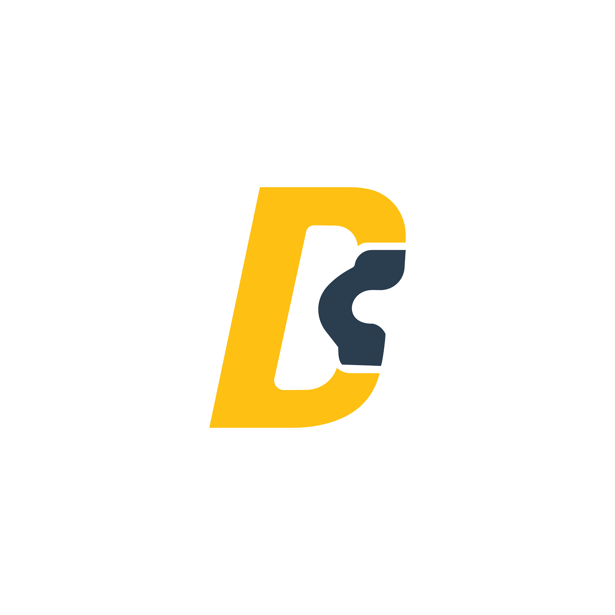 initial letter bc or cb logo design template