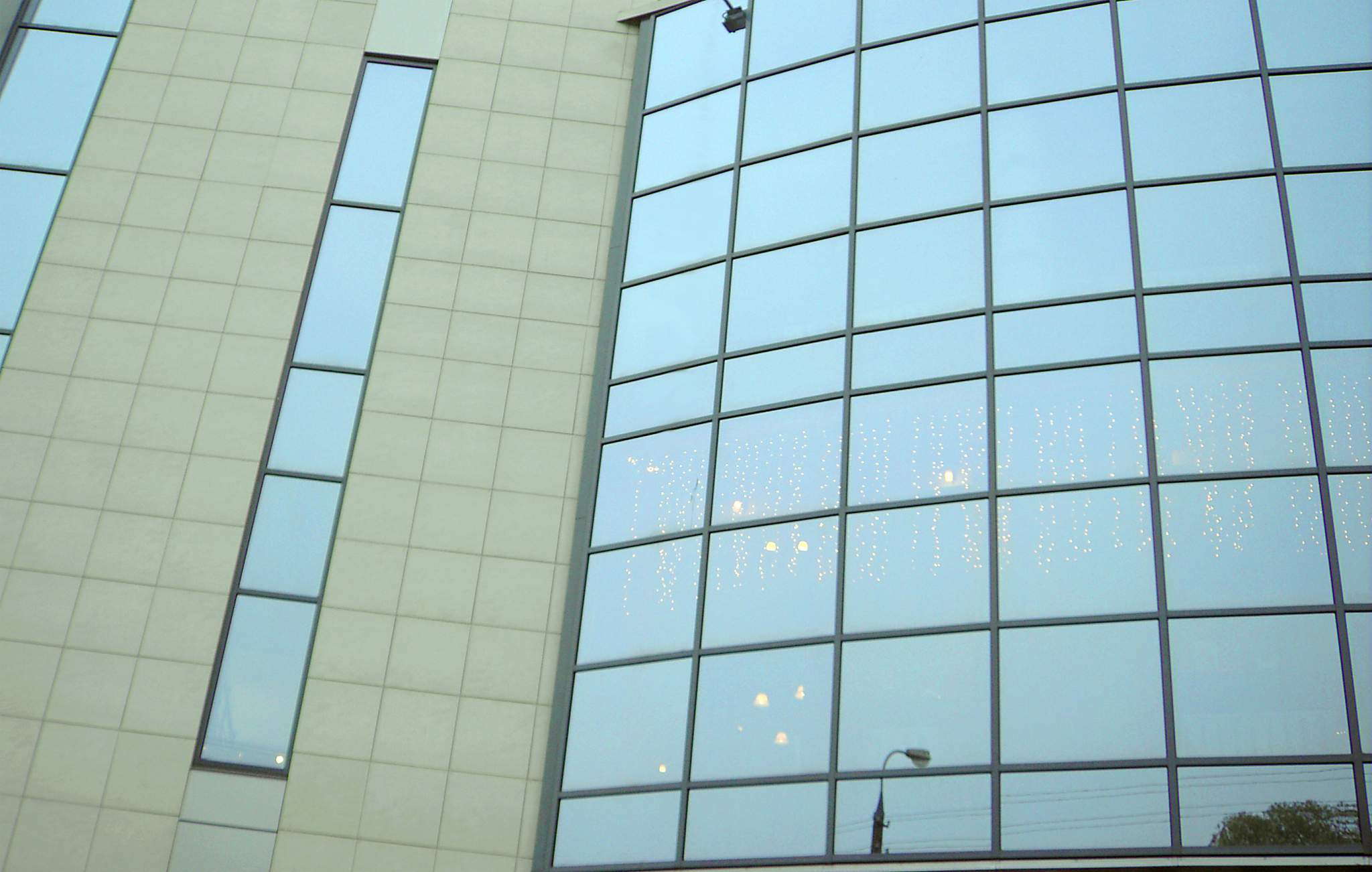 window wall of trading center