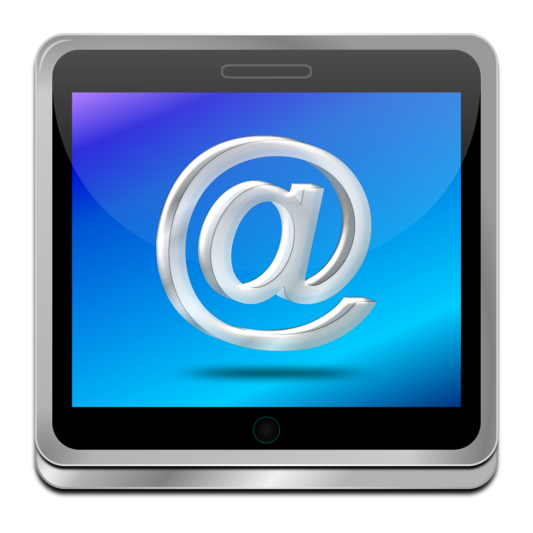 e-mail button - 3d illustration