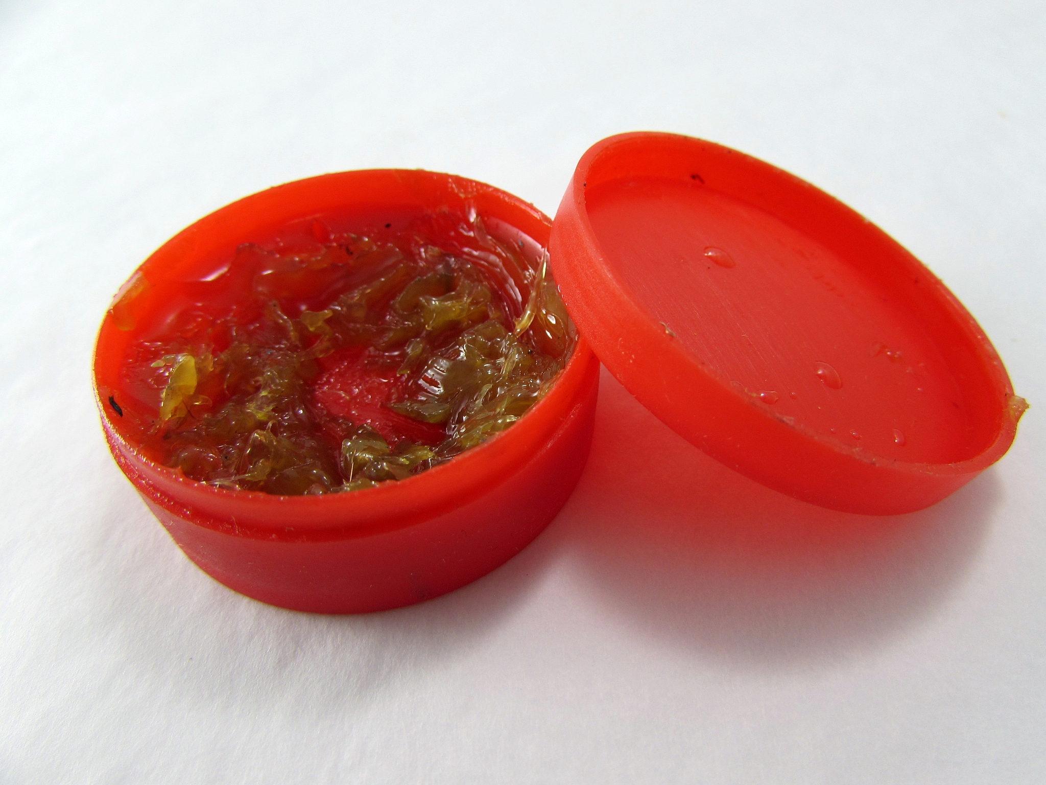 used rosin for soldering on red round box