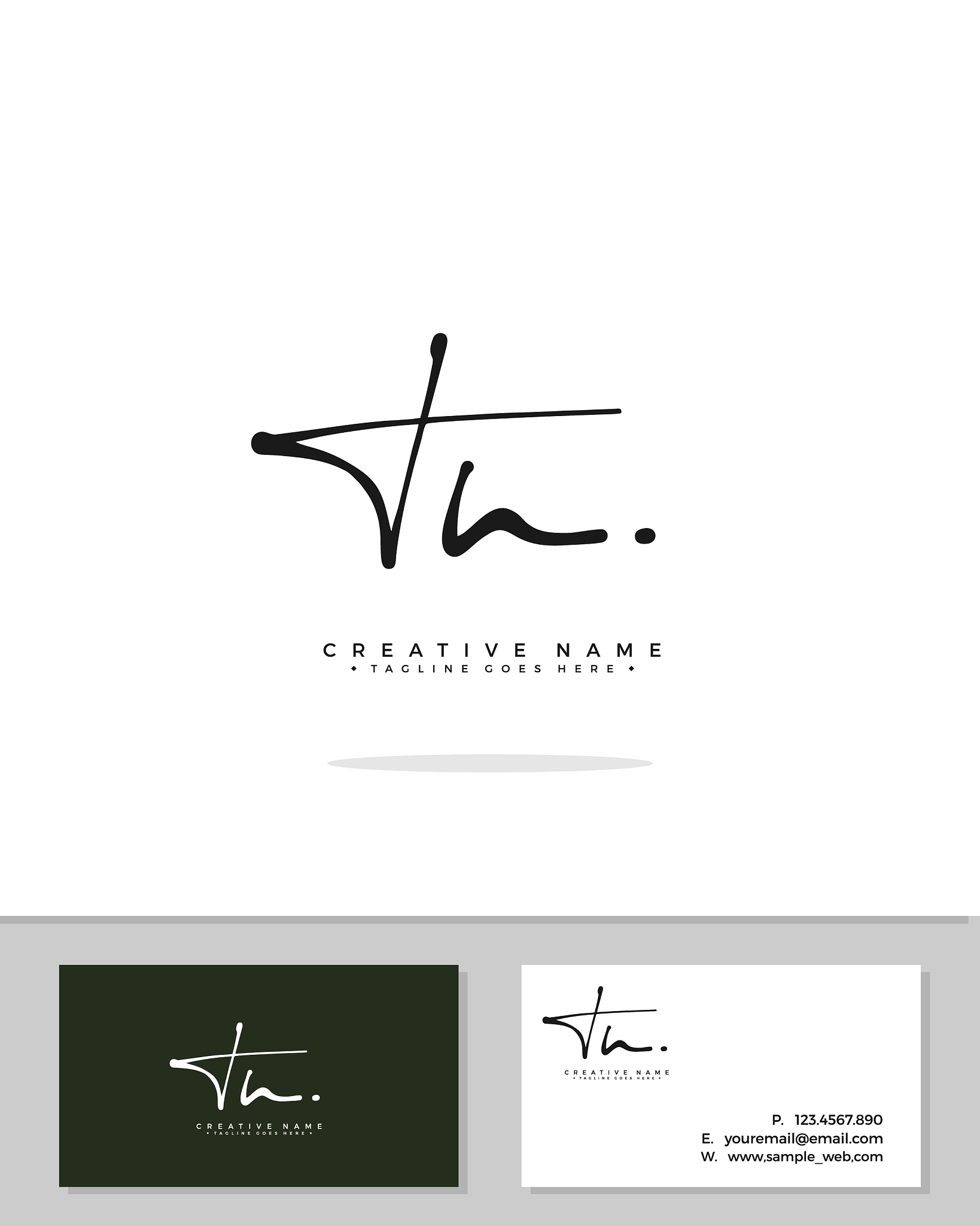 t n tn initial logo signature handwriting