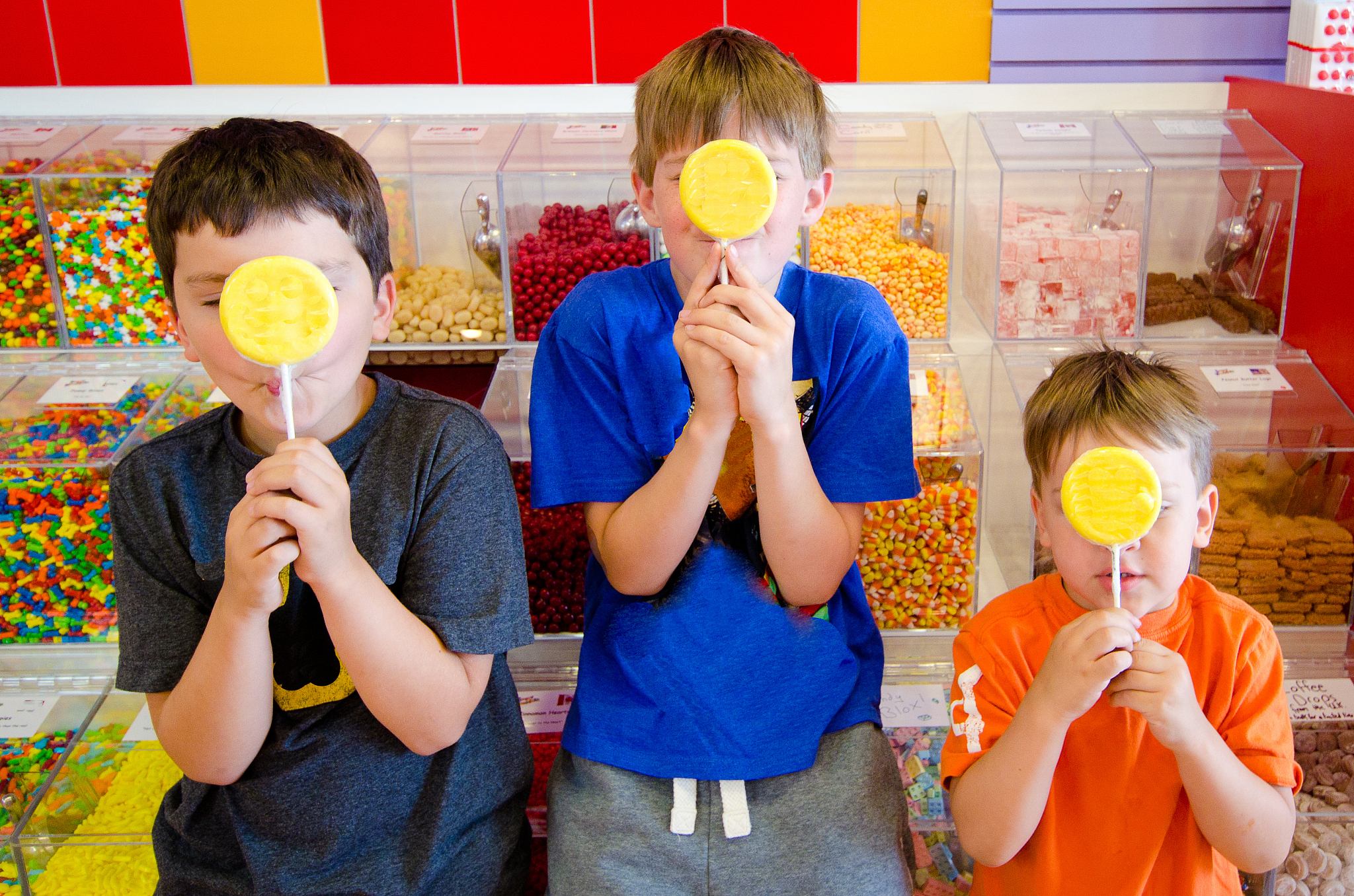 kids in a candy store