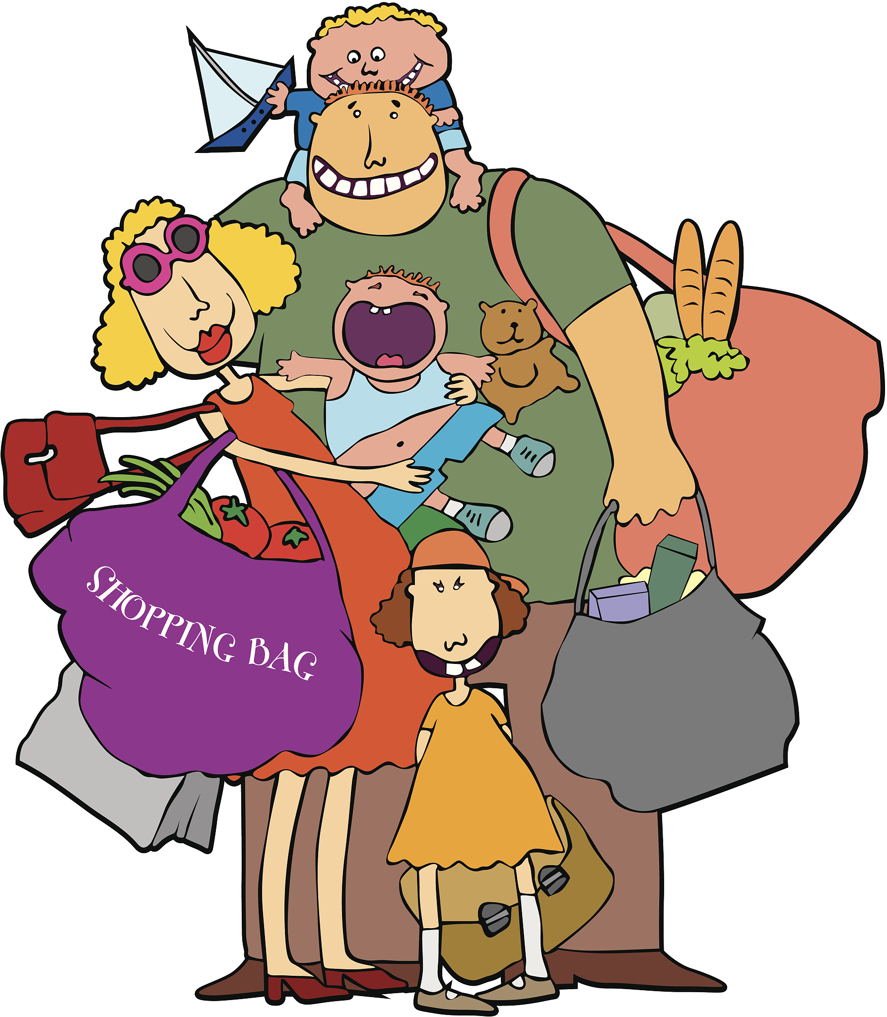 用英语描述孩子跟父母交谈的画面