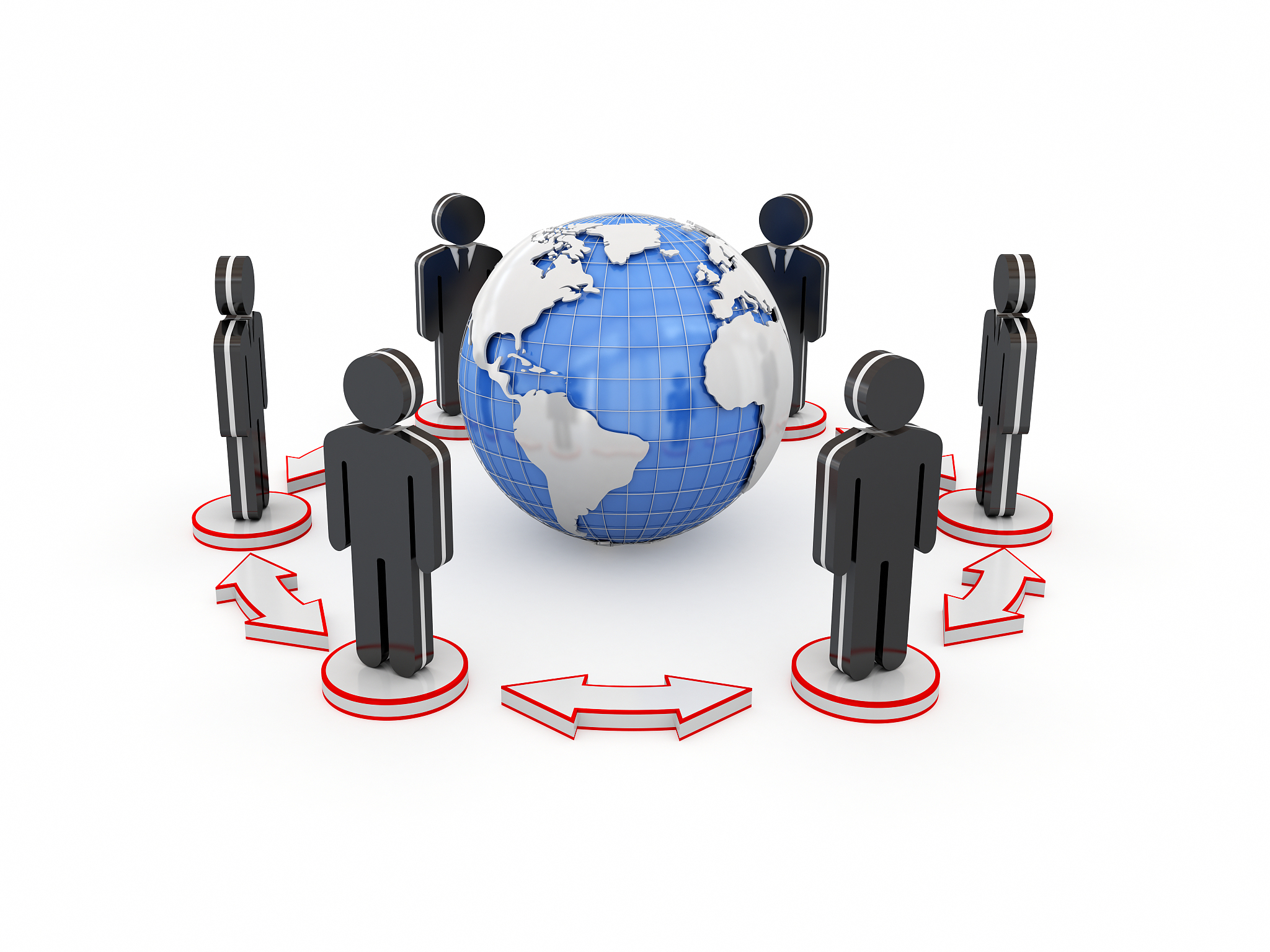 global business communication concept.