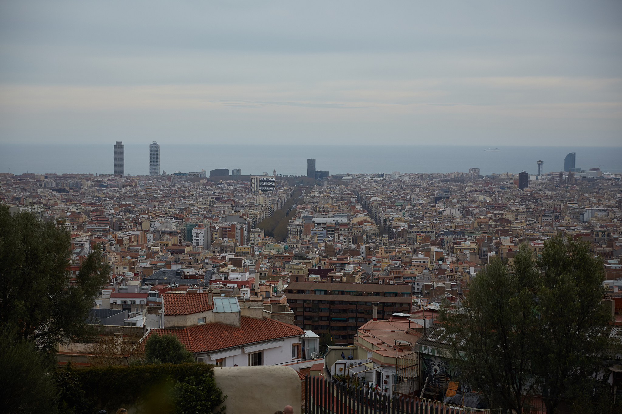 views of barcelona from the top