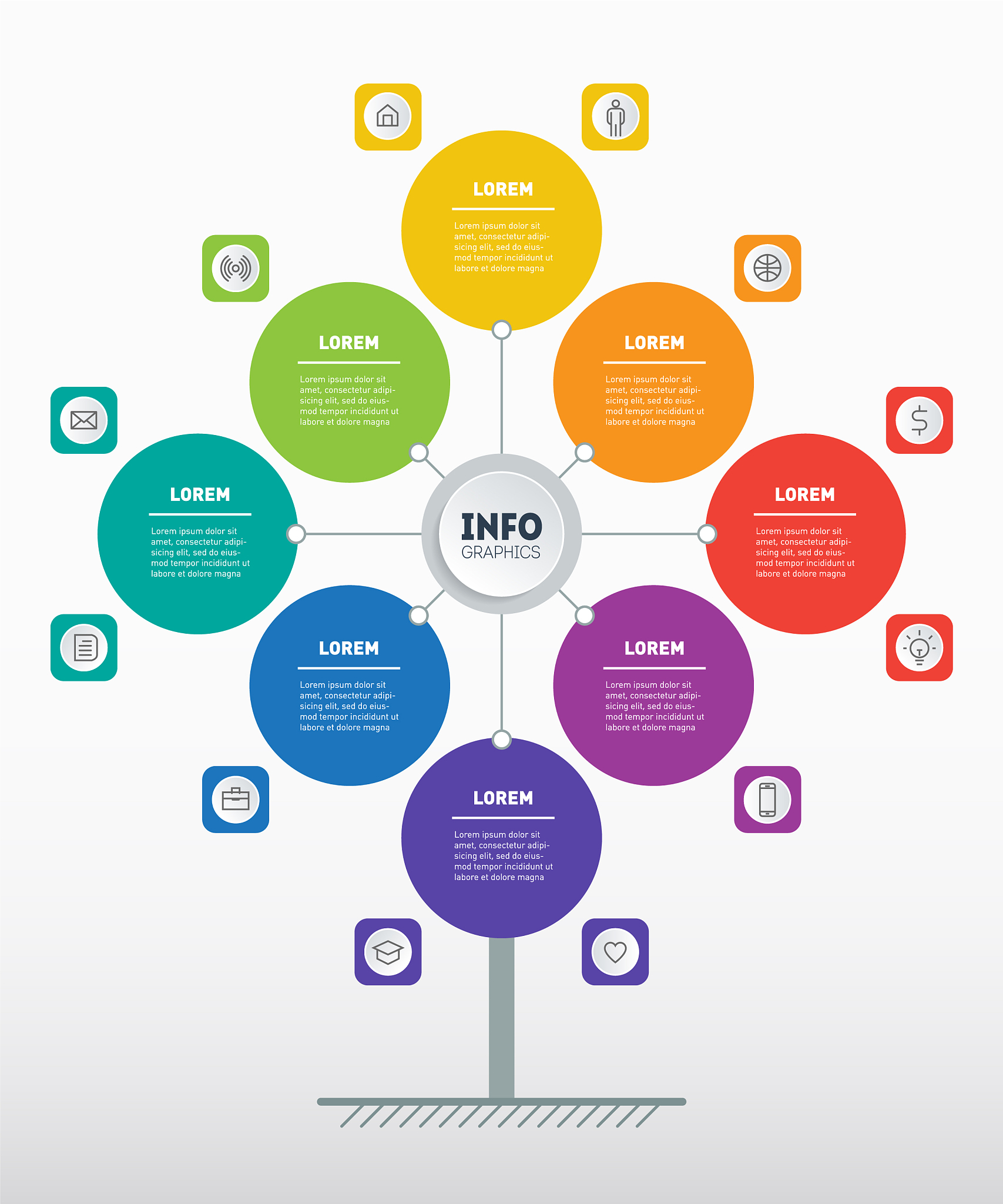 business presentation or infographics concept
