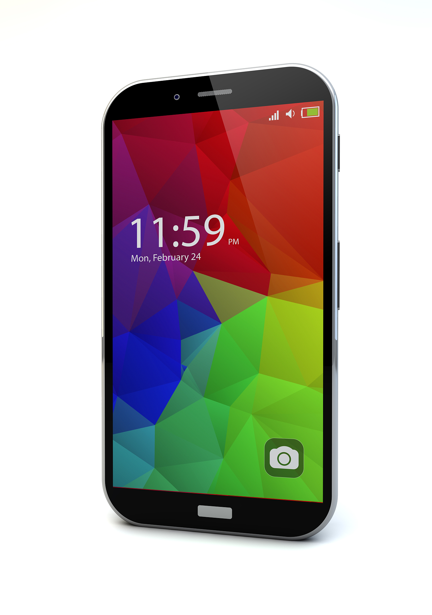 isolated colorful smartphone