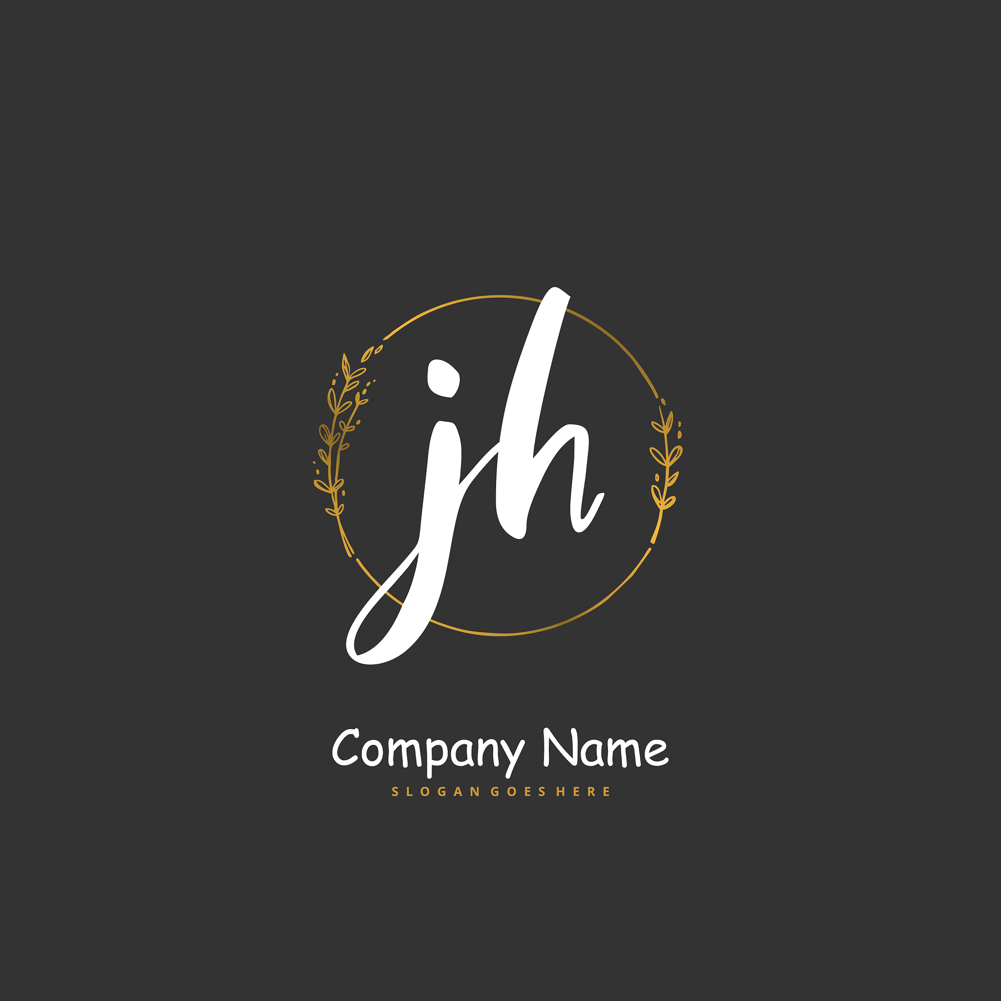 j h jh initial handwriting and signature logo