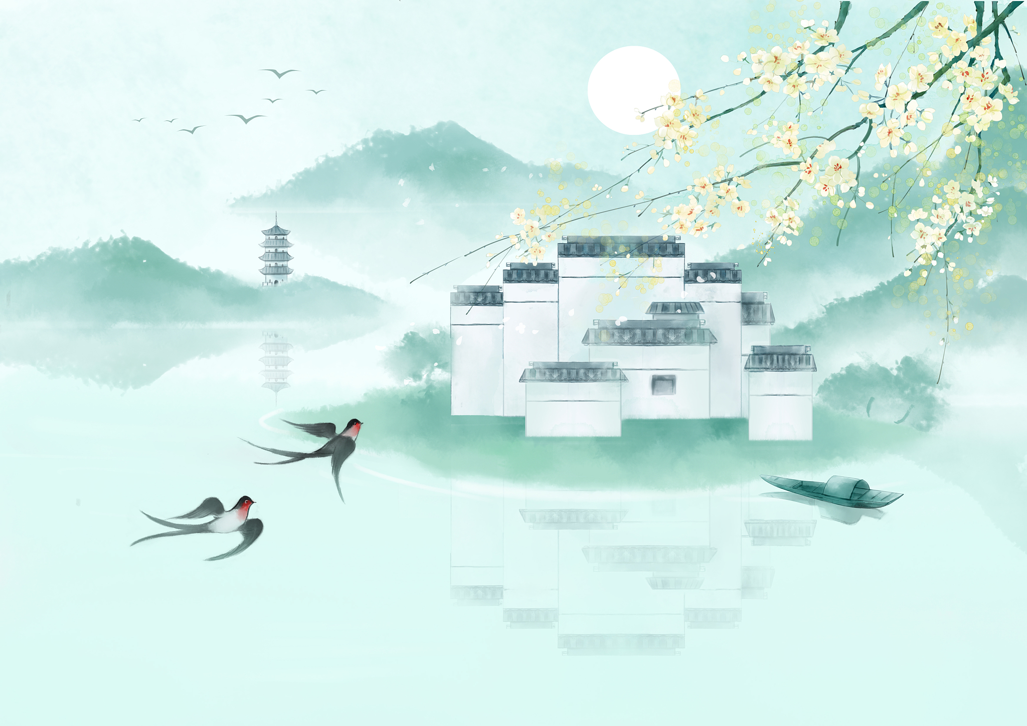 形容古色古香的房子的诗句有哪些