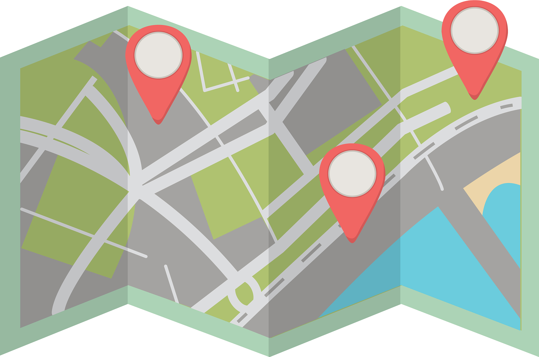 map location cartoon