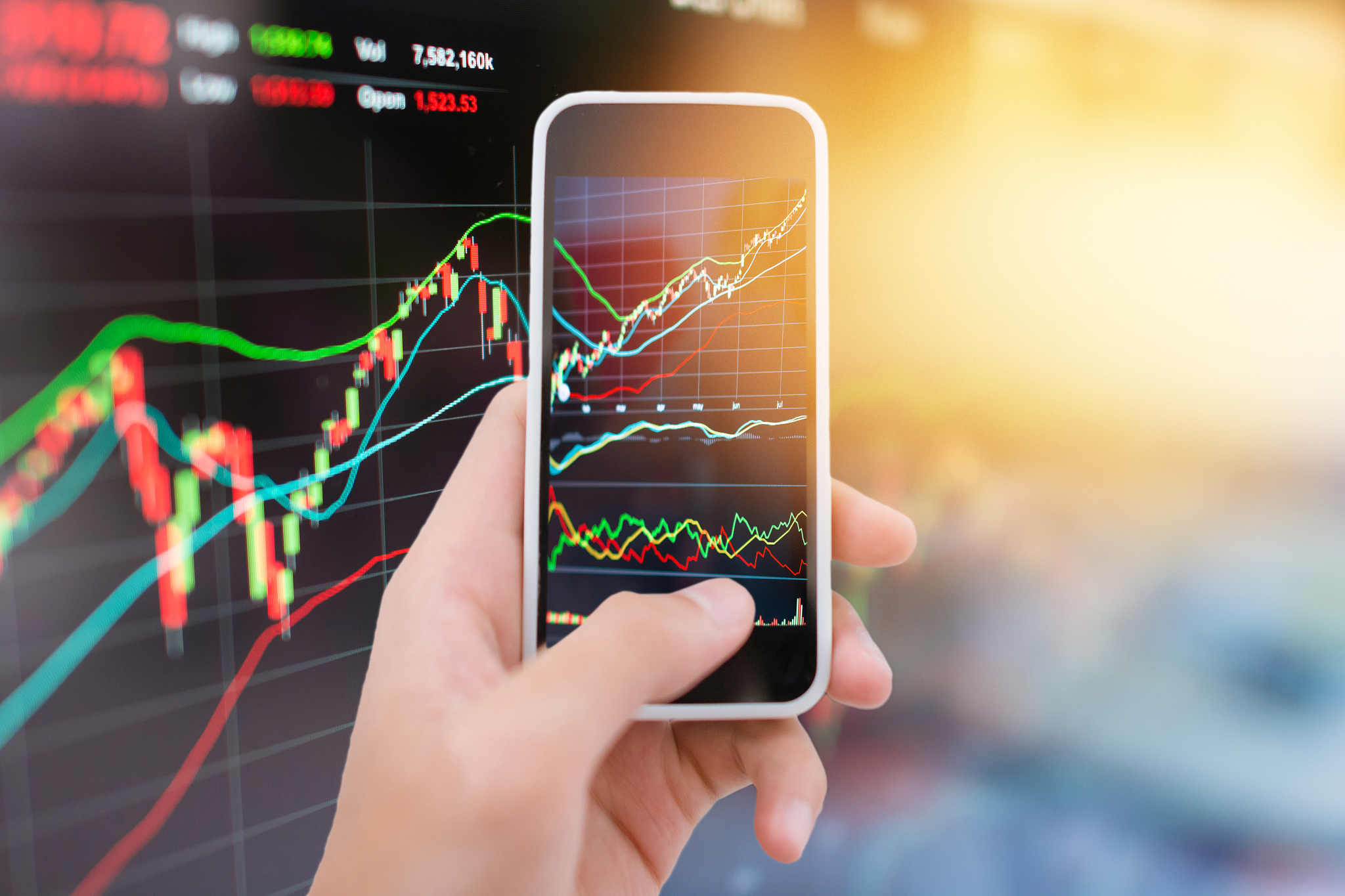 investment theme stockmarket and finance business analysis stock