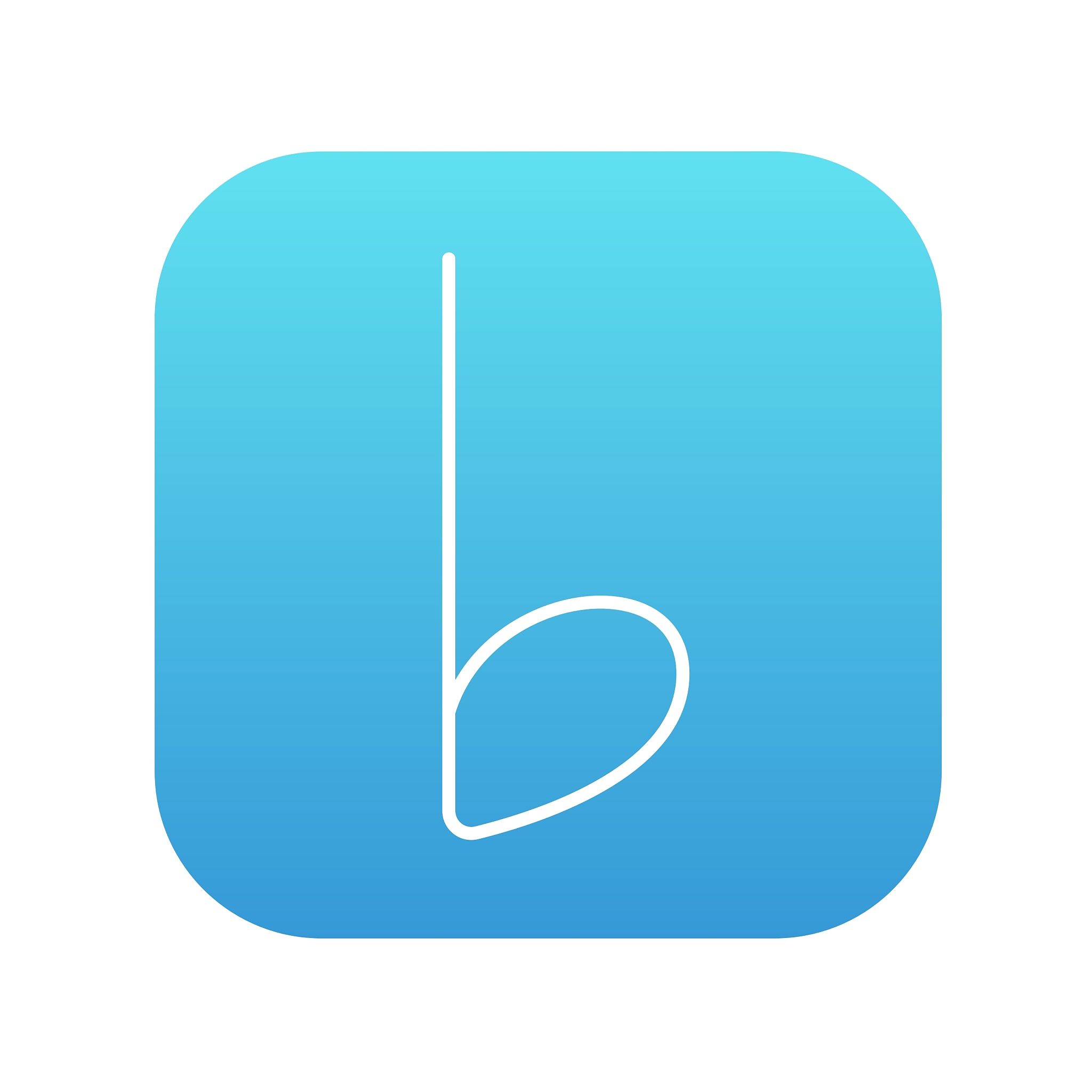 musical note line icon