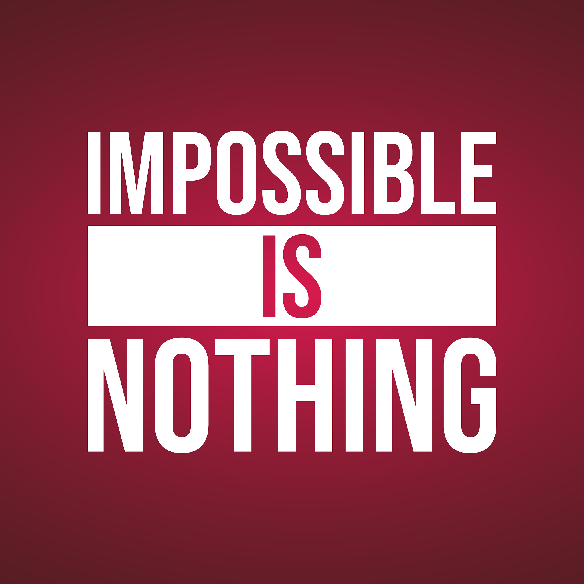impossible is nothing successful quote with