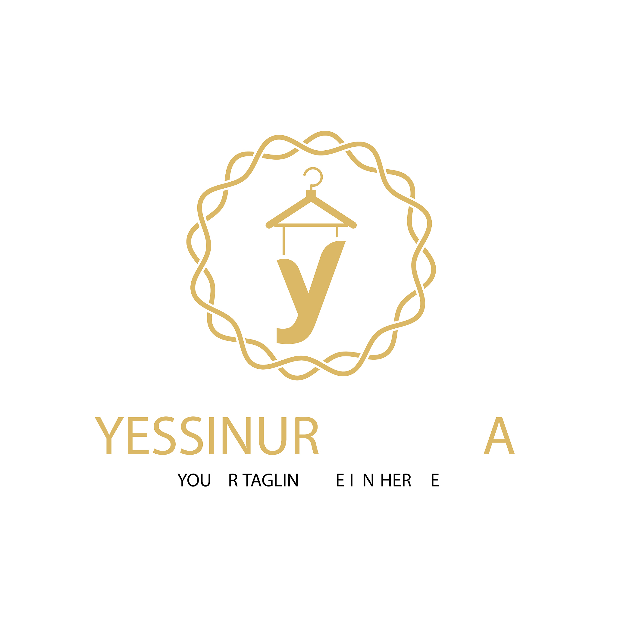feminine letter y fashion logo