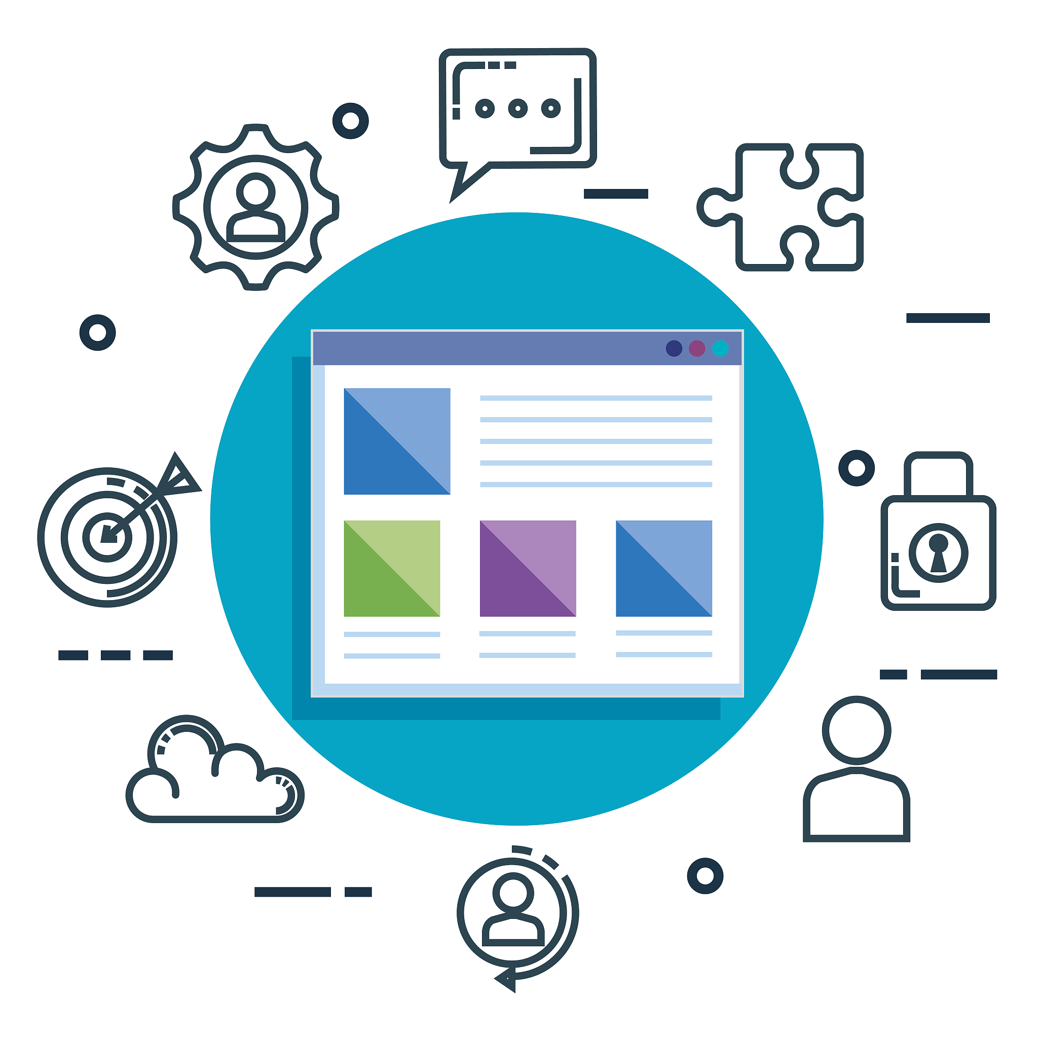 webpage template with business marketing