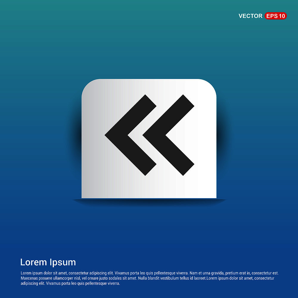 back icon - blue sticker button
